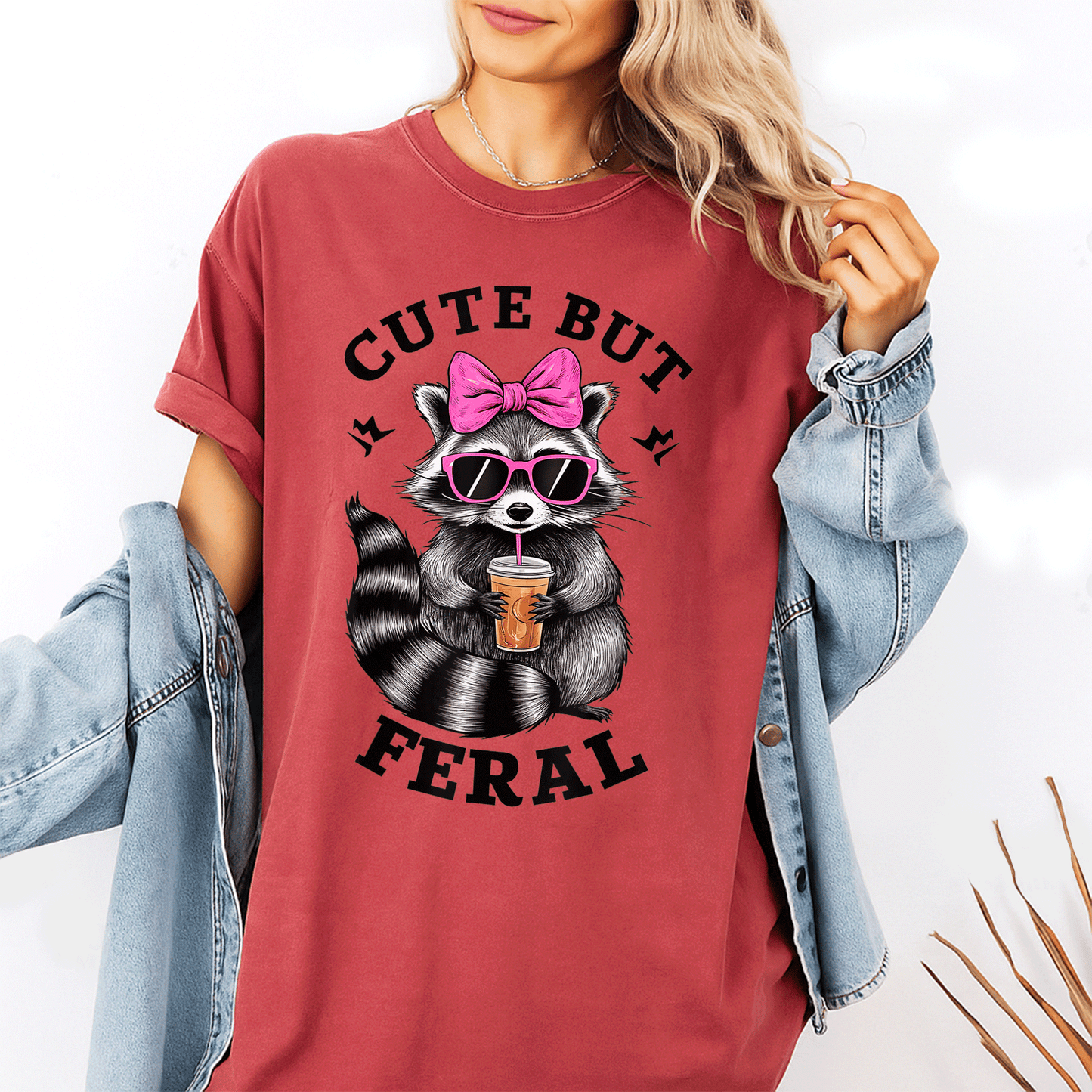 Cute Feral Raccoon T-Shirt with Sunglasses | Fun and Colorful Graphic Tee for Animal Lovers and Casual Wear - 1