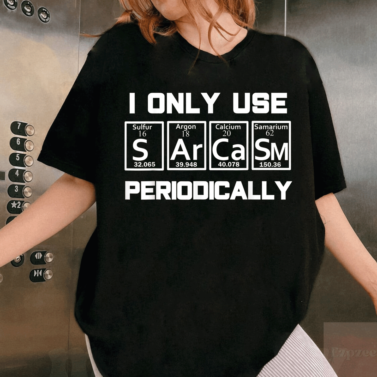 Sarcasm Periodic Table Element Shirt – Quirky Science Joke Gift for Nerds and Science Lovers, Perfect for Any Occasion - 1