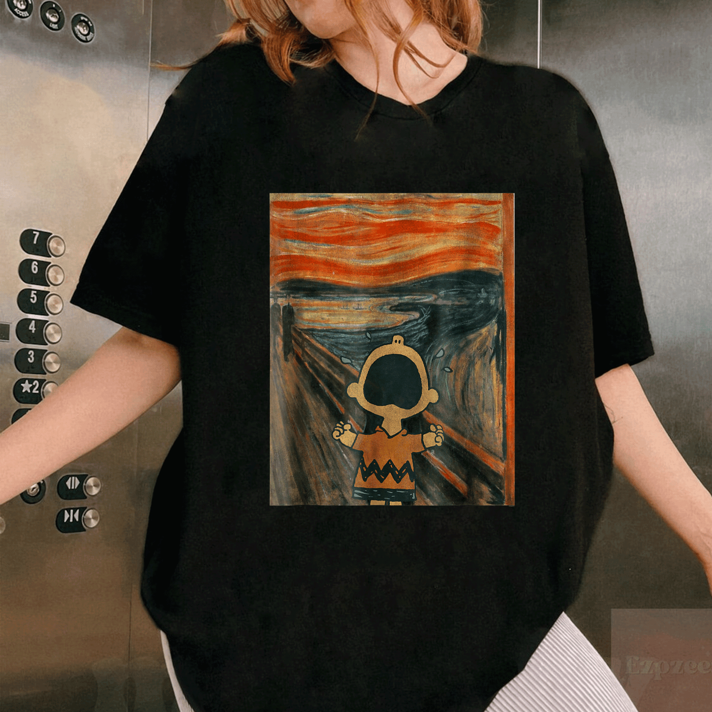 Charlie Scream Peanuts Artsy T-Shirt for Fans of Classic Comics Fun Unique Design Perfect Gift for Cartoon Lovers - 1