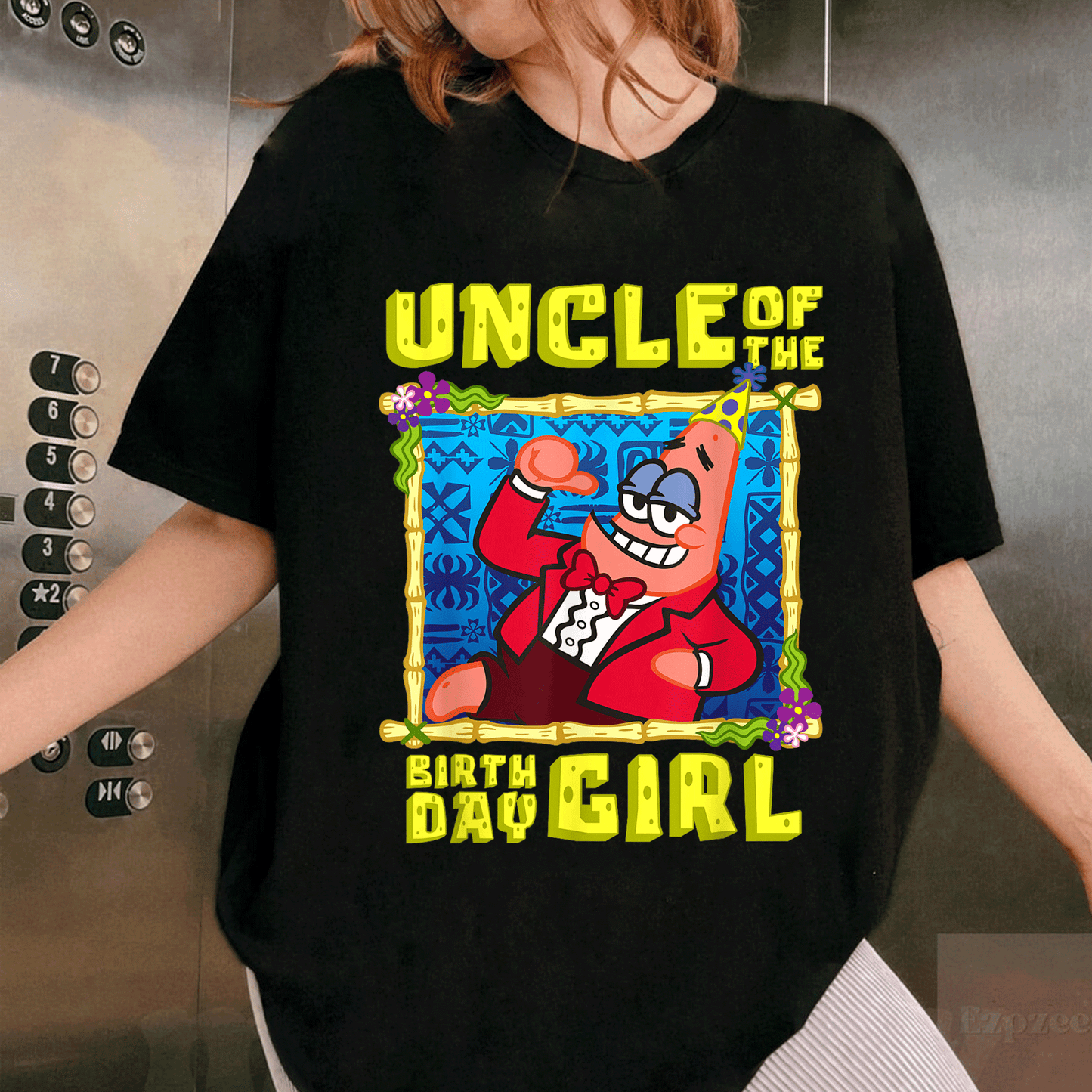 SpongeBob SquarePants Uncle Gift T-Shirt - Fun Patrick Design for Birthday Celebrations Perfect for the Special Uncle - 1