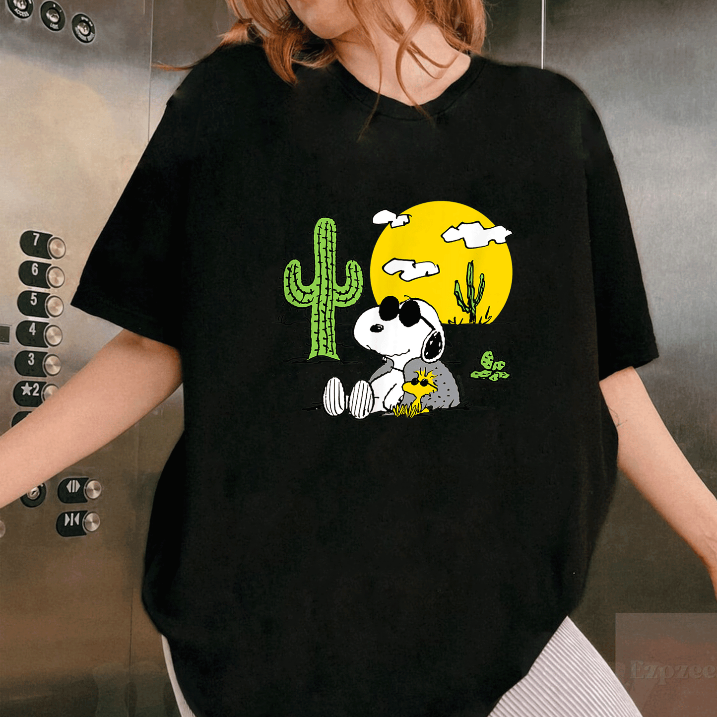 Snoopy and Woodstock Summer Adventure T-Shirt - Fun Peanuts Desert Graphic Tee for Fans of Classic Comics and Iconic Characters - 1