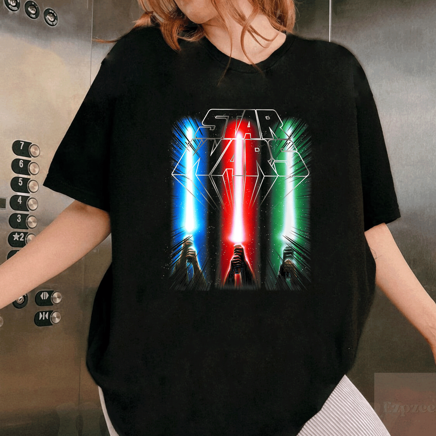 Star Wars Classic Epic Lightsabers Jedi Force Logo T-Shirt for Fans – Cool Graphic Tee for Movie Lovers and Collectors - 1