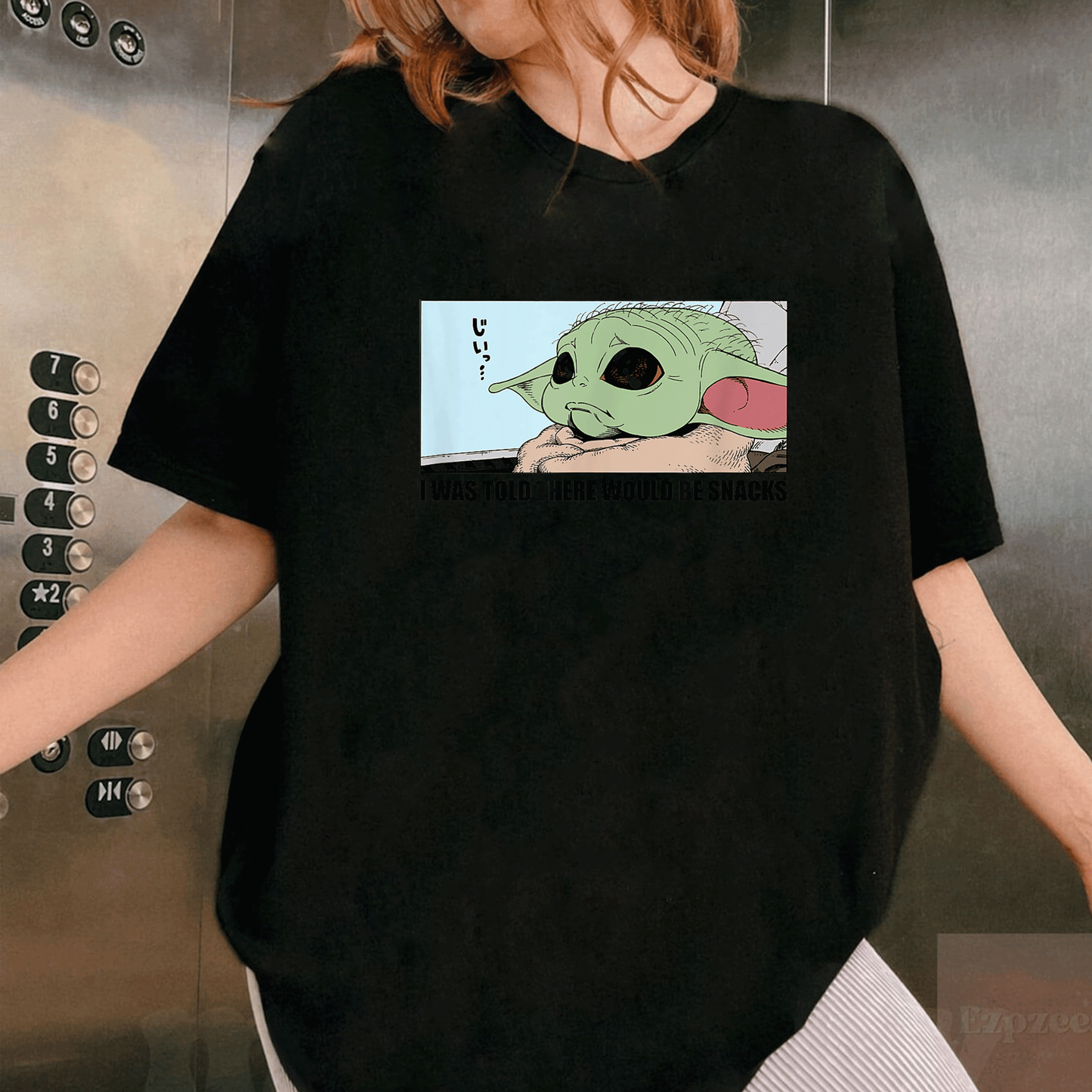 Cute Grogu Wants Snacks T-Shirt from Amazon Essentials The Mandalorian – Adorable Graphic Tee for Star Wars Fans and Collectors - 1