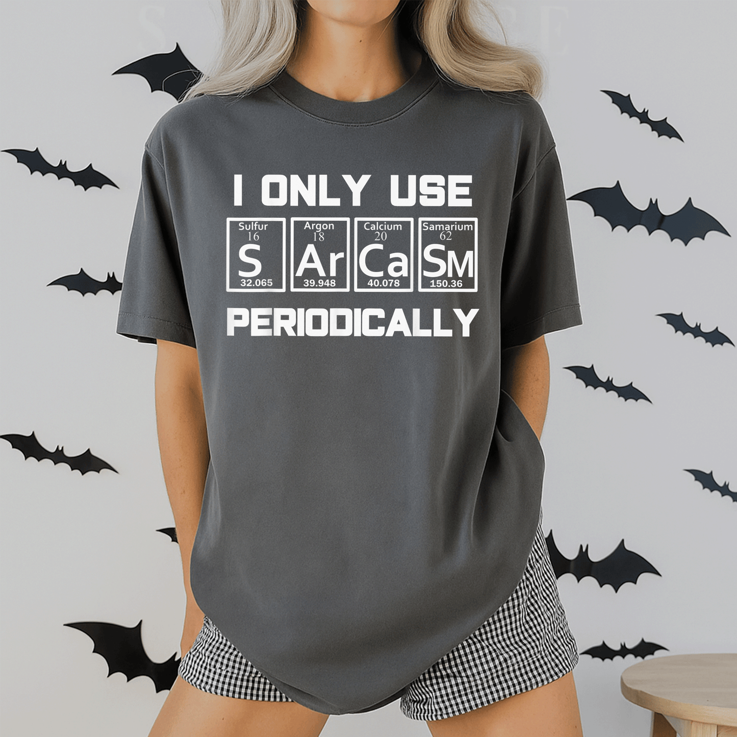 Sarcasm Periodic Table Element Shirt – Quirky Science Joke Gift for Nerds and Science Lovers, Perfect for Any Occasion - 2
