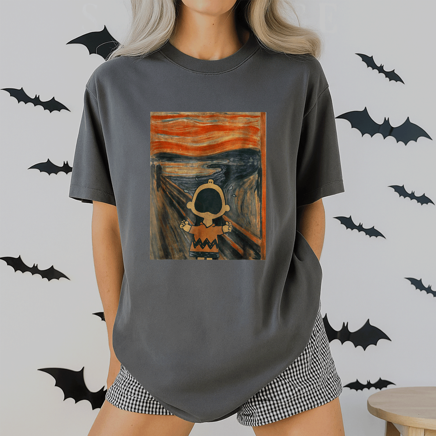 Charlie Scream Peanuts Artsy T-Shirt for Fans of Classic Comics Fun Unique Design Perfect Gift for Cartoon Lovers - 2