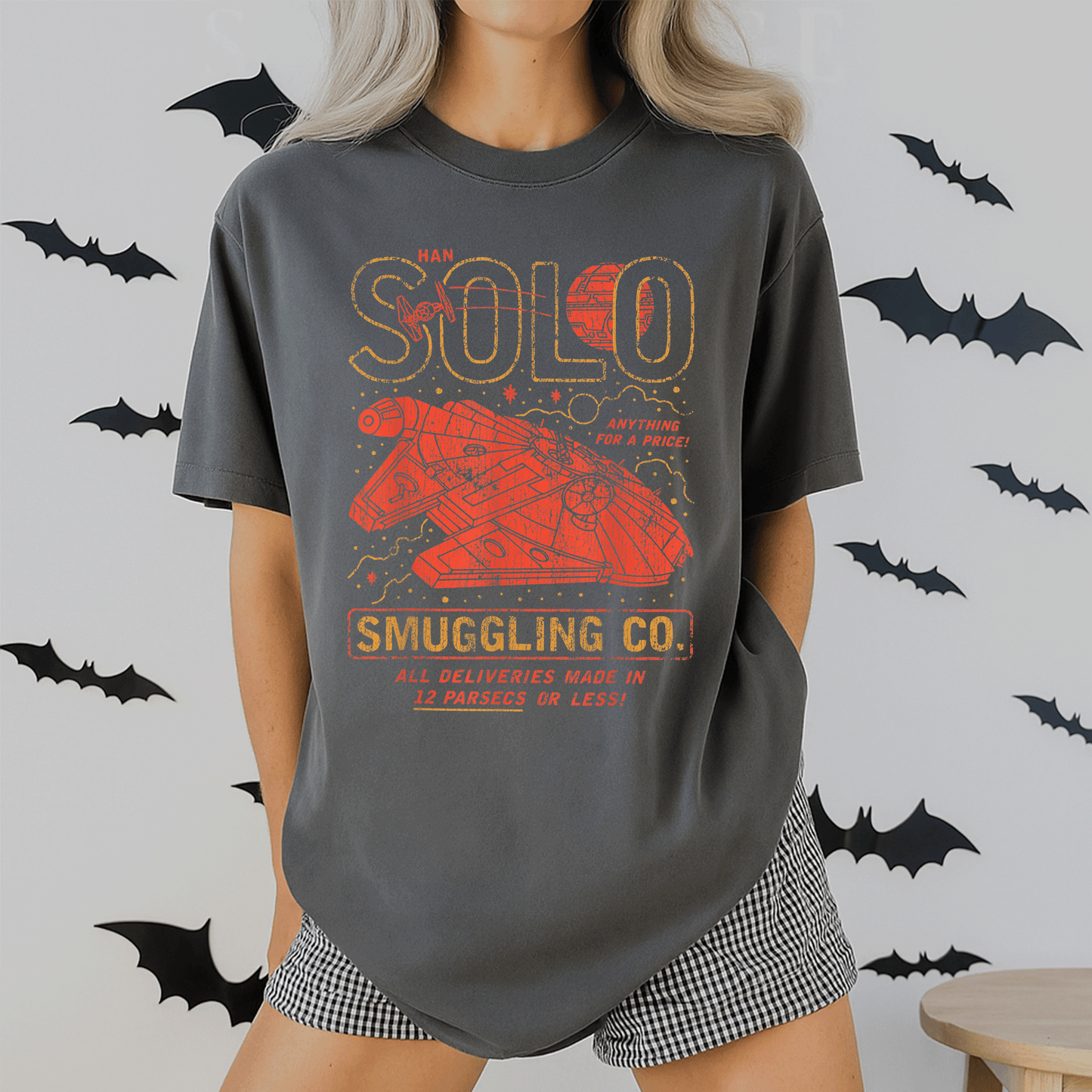 Star Wars Han Solo Smuggling Co T-Shirt Featuring Iconic Design for Fans of the Galaxy's Most Notorious Smuggler - 2