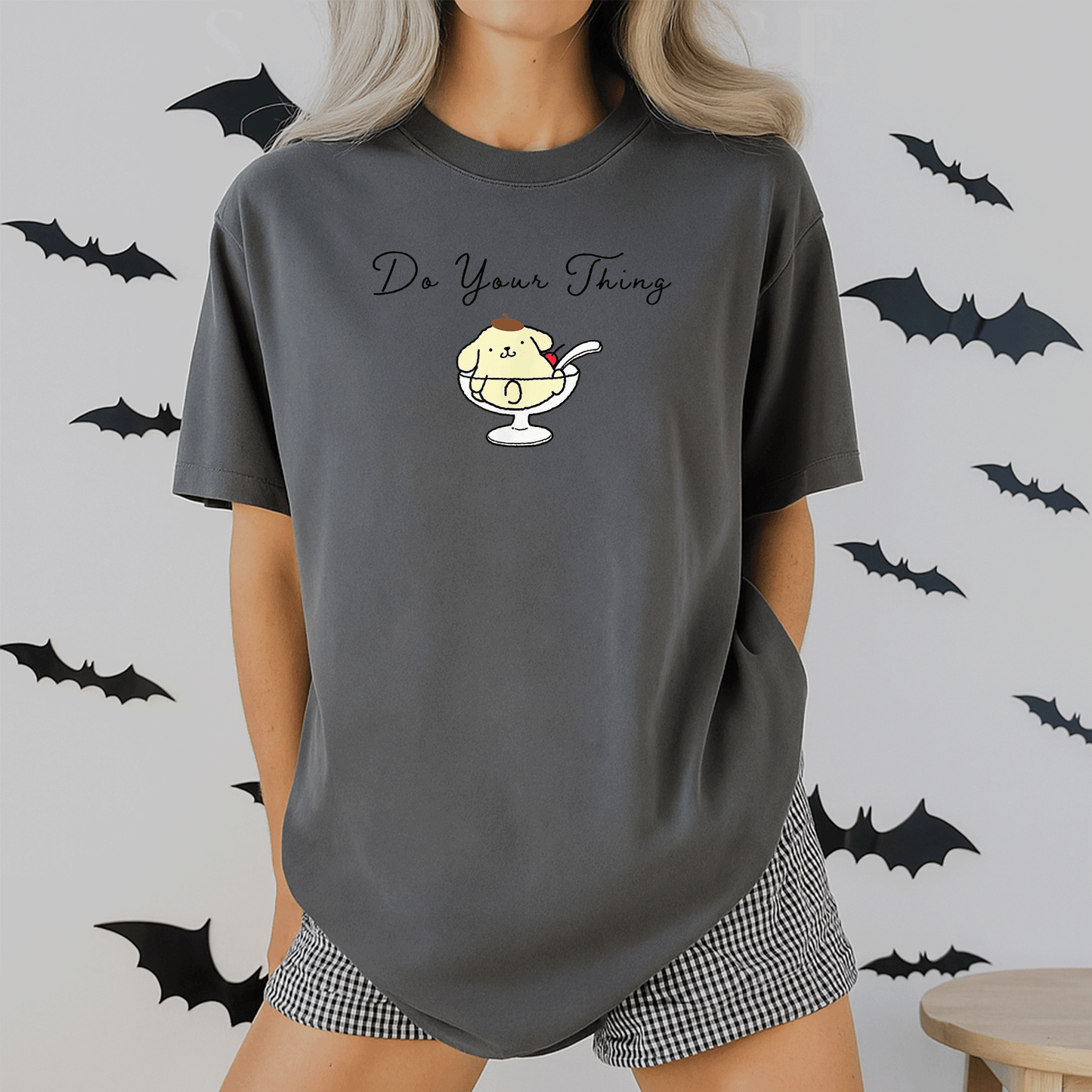 Pompompurin Do Your Thing T-Shirt - Cute and Comfy Sanrio Style Tee Featuring Adorable Pompompurin Design for Fans - 2