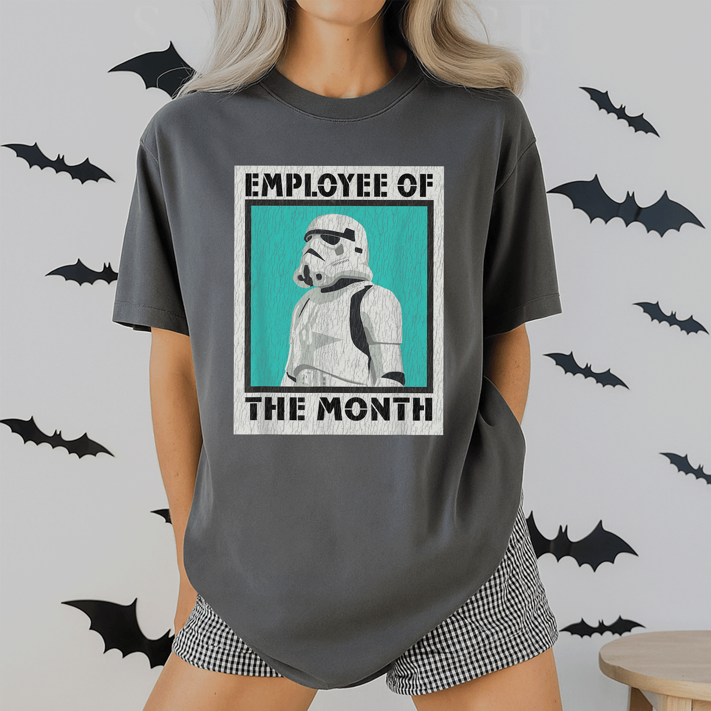 Star Wars Stormtrooper Employee of The Month T-Shirt Perfect for Fans of Galactic Humor and Sci-Fi Style - 2
