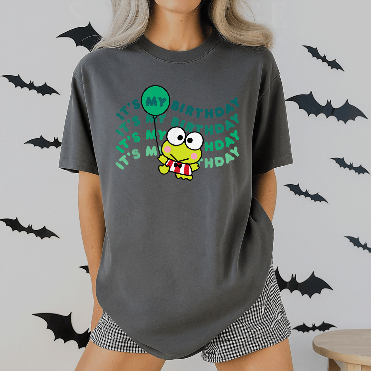 Cute Keroppi It's My Birthday T-Shirt for Kids | Fun Green Frog Design Perfect for Birthday Celebrations and Parties - 2