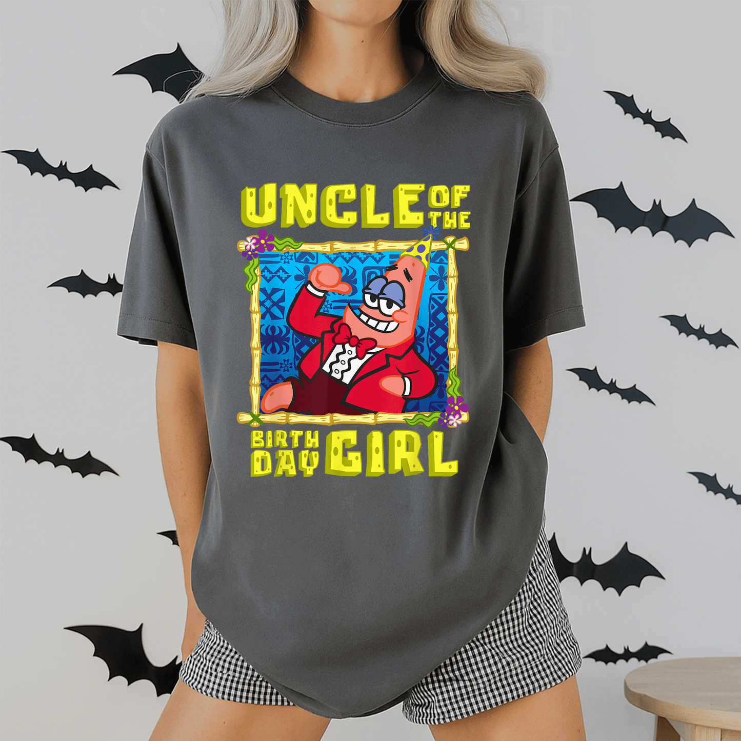 SpongeBob SquarePants Uncle Gift T-Shirt - Fun Patrick Design for Birthday Celebrations Perfect for the Special Uncle - 2
