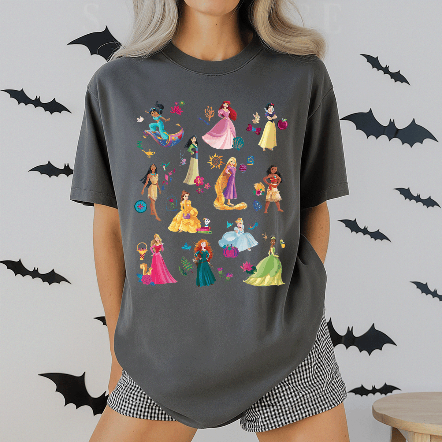 Disney Princess Magical Print T-Shirt for Girls Featuring Enchanting Designs of Beloved Characters - Perfect for Everyday Adventure - 2