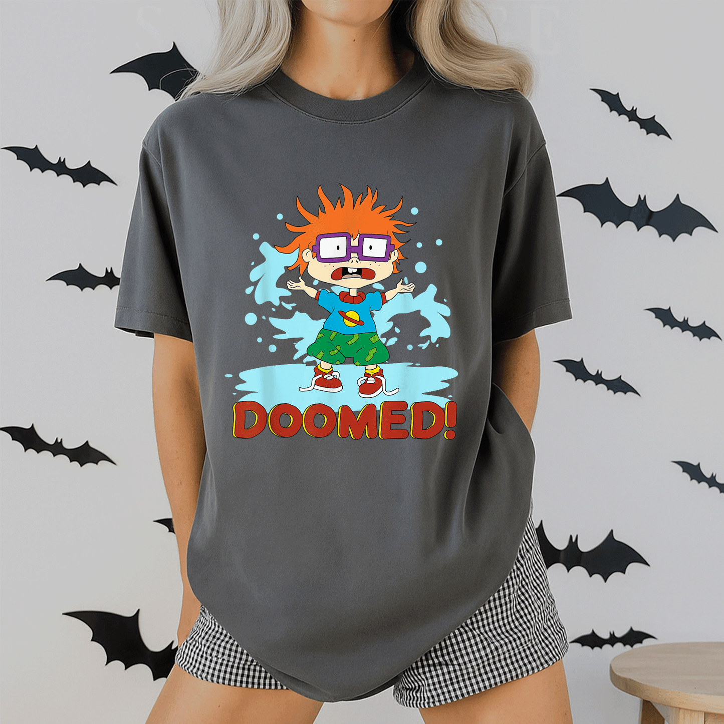 Mademark x Rugrats Chuckie T-Shirt - Fun and Colorful Cartoon Design for Nostalgic Fans of the Classic Show! - 2