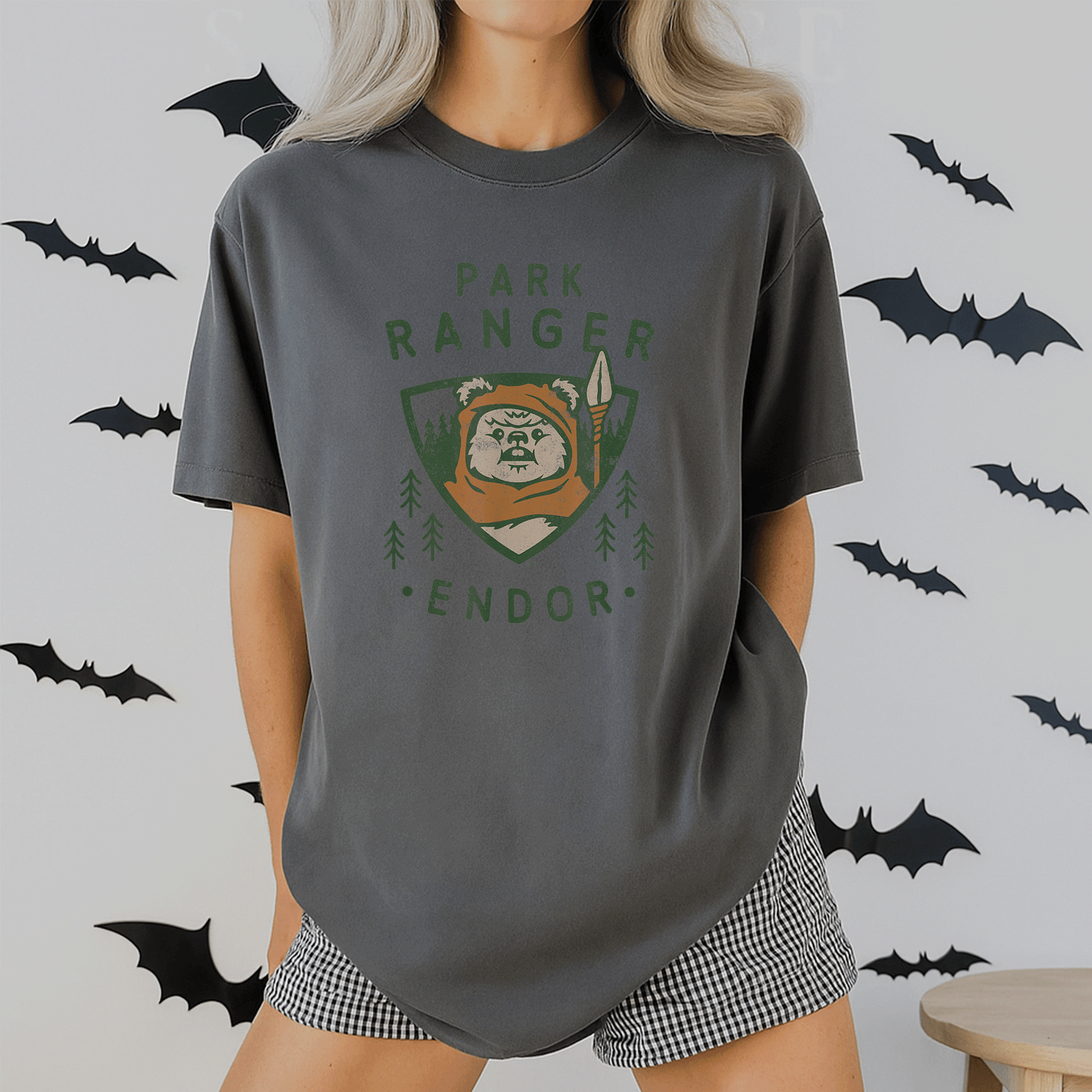 Star Wars Ewok Park Ranger Endor T-Shirt Featuring Unique Artwork - Perfect Gift for Fans and Outdoor Lovers! - 2