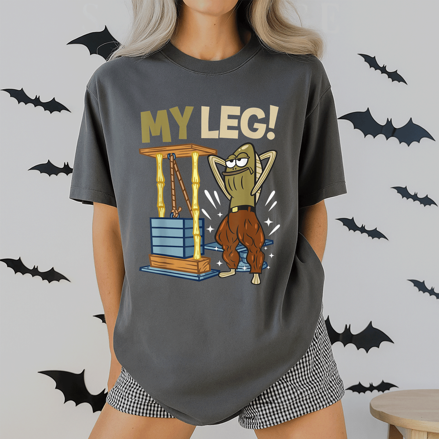 Mademark x SpongeBob SquarePants Funny Legs Day T-Shirt - Bodybuilding Inside Joke for Gym Lovers and Spongebob Fans - 2