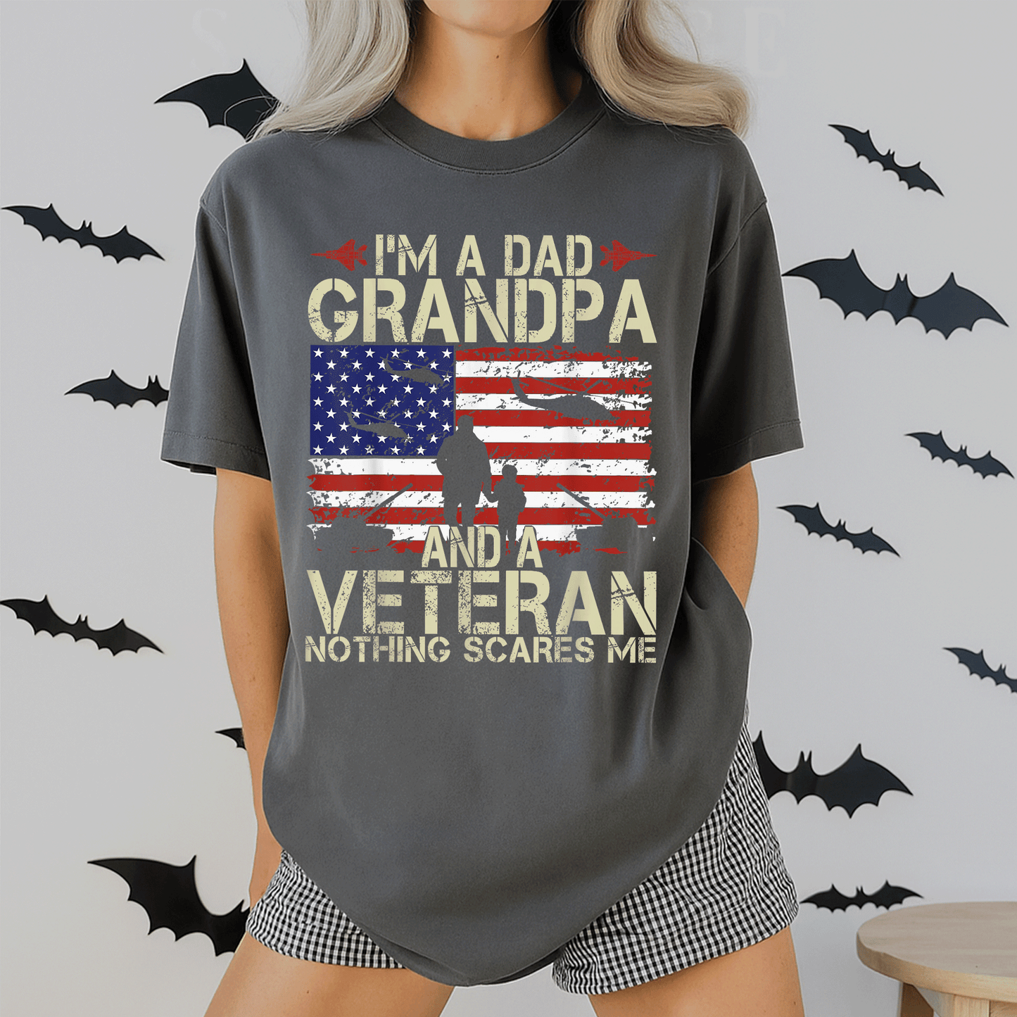 Celebrate Dad, Grandpa, and Veteran Pride with Our Fun Fathers Day T-Shirt - Perfect Gift for Proud Papas! - 2