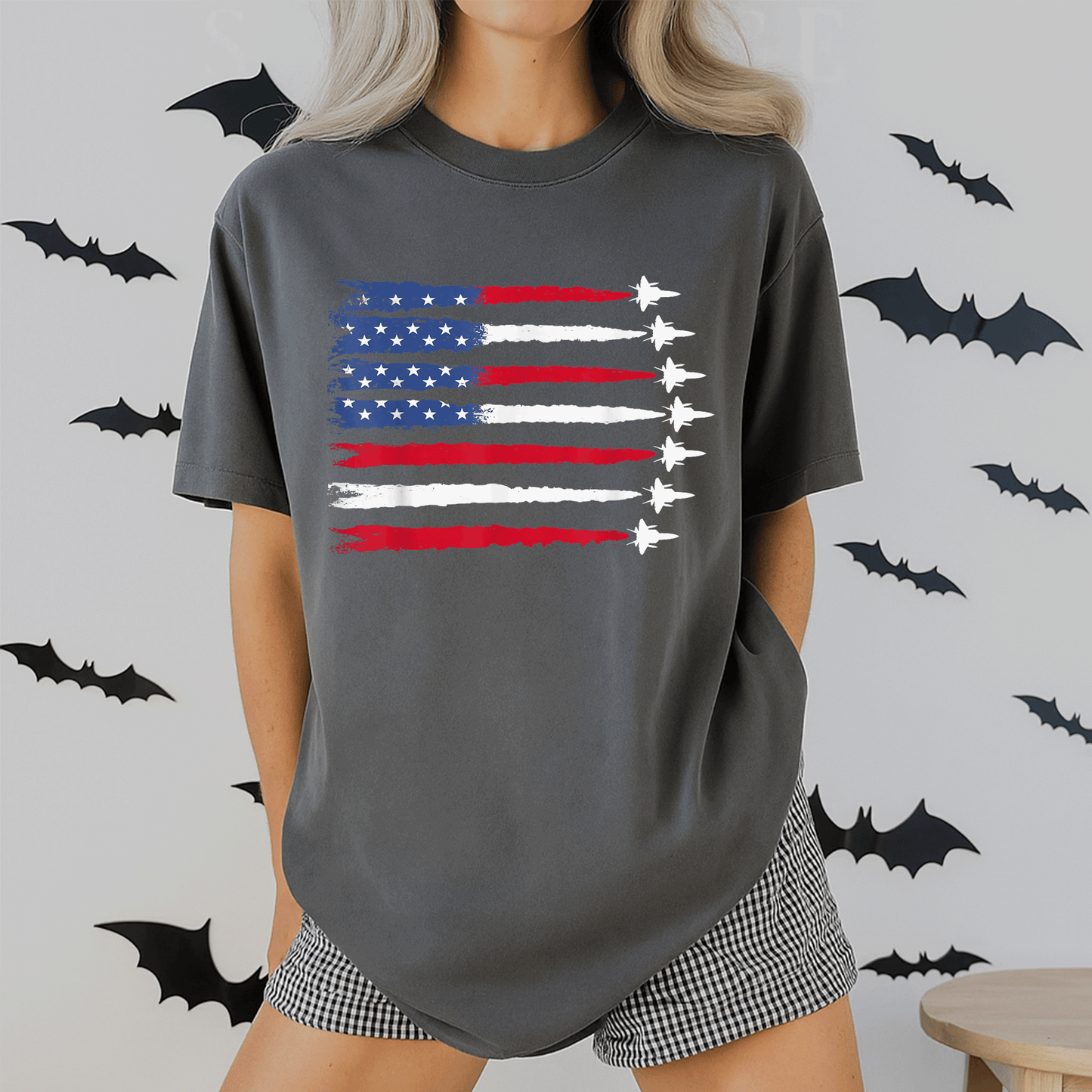 Patriotic USA Flag Fighter Jets 4th of July T-Shirt for Men and Women - Celebrate Independence Day in Style! - 2
