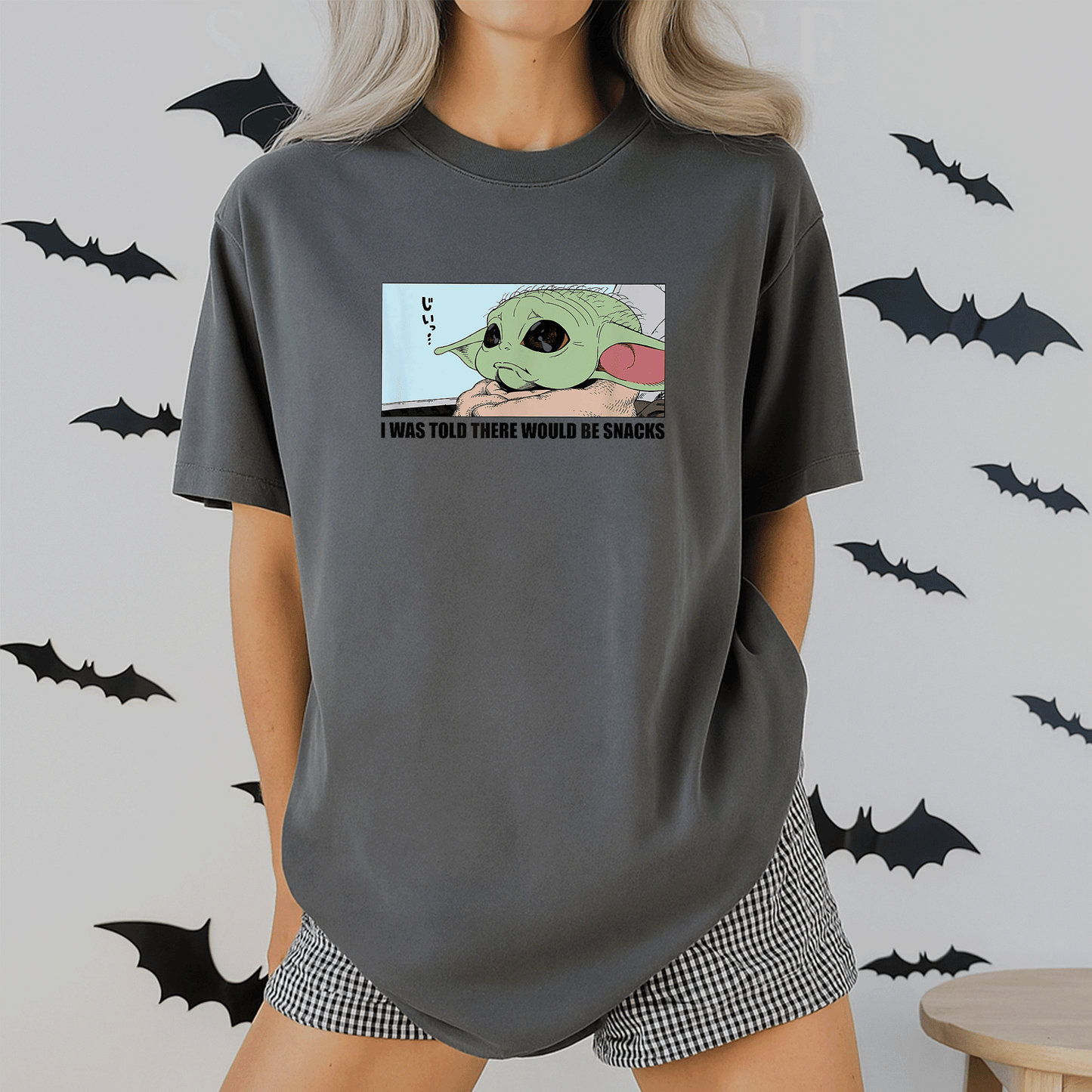 Cute Grogu Wants Snacks T-Shirt from Amazon Essentials The Mandalorian – Adorable Graphic Tee for Star Wars Fans and Collectors - 2