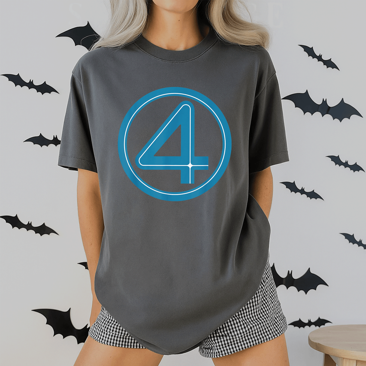 Marvel Studios The Fantastic Four First Steps Iconic Costume T-Shirt - Perfect for Fans and Superhero Enthusiasts! - 2