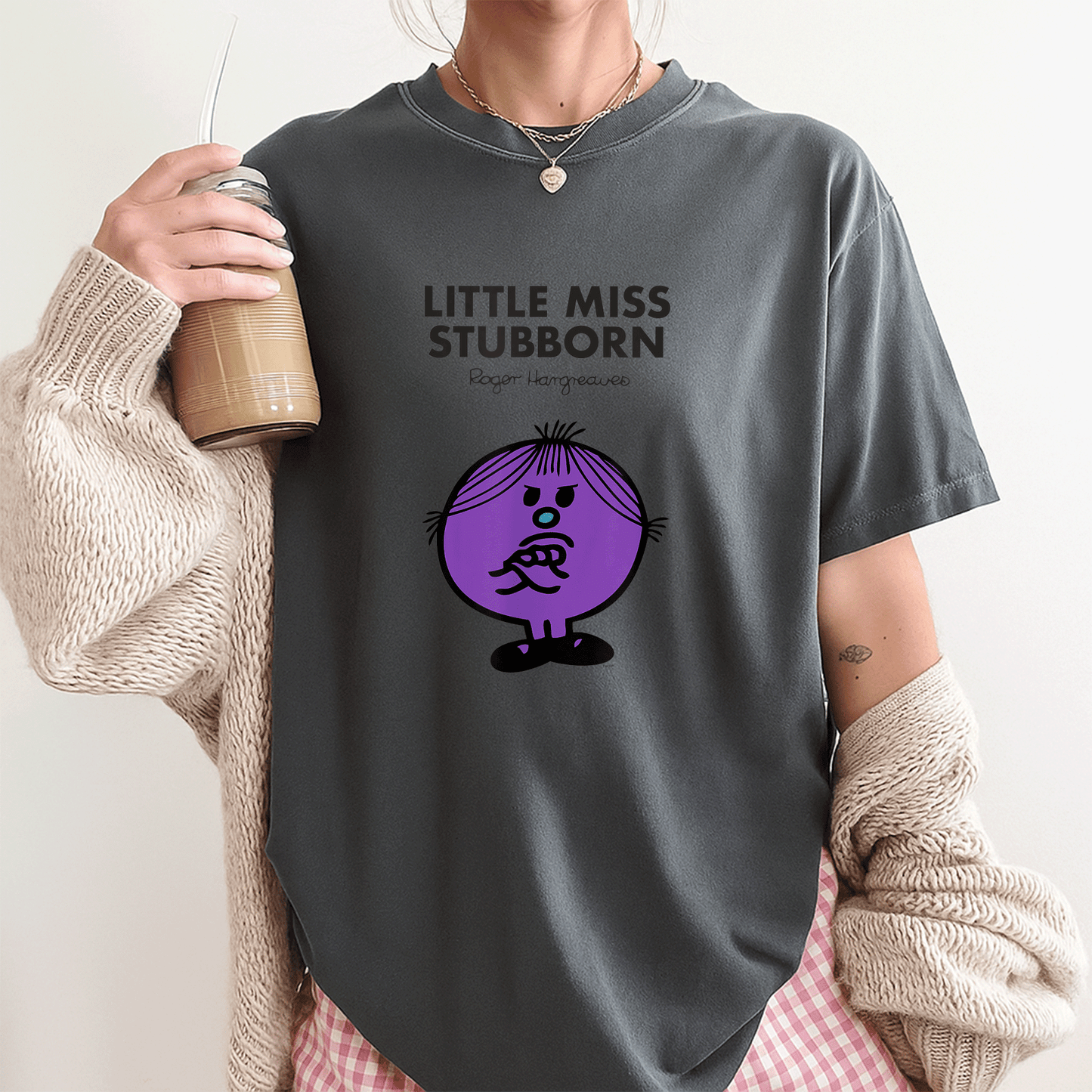 Mr Men Little Miss Stubborn T-Shirt for Kids Fun Colorful Design with Playful Illustration Perfect Gift for Young Readers - 3