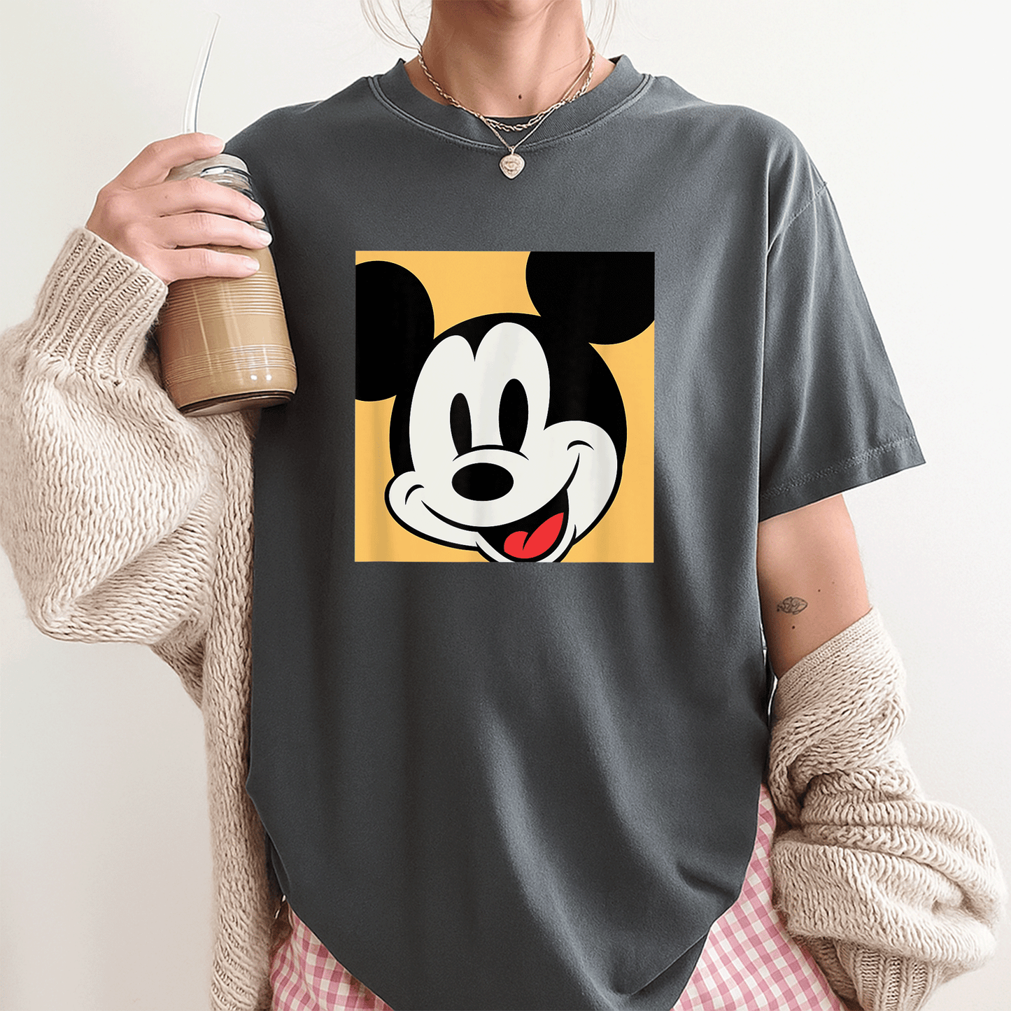 Stylish Amazon Essentials Men's Disney Mickey Comic Black T-Shirt - Fun, Comfortable, and Perfect for Daily Wear - 3