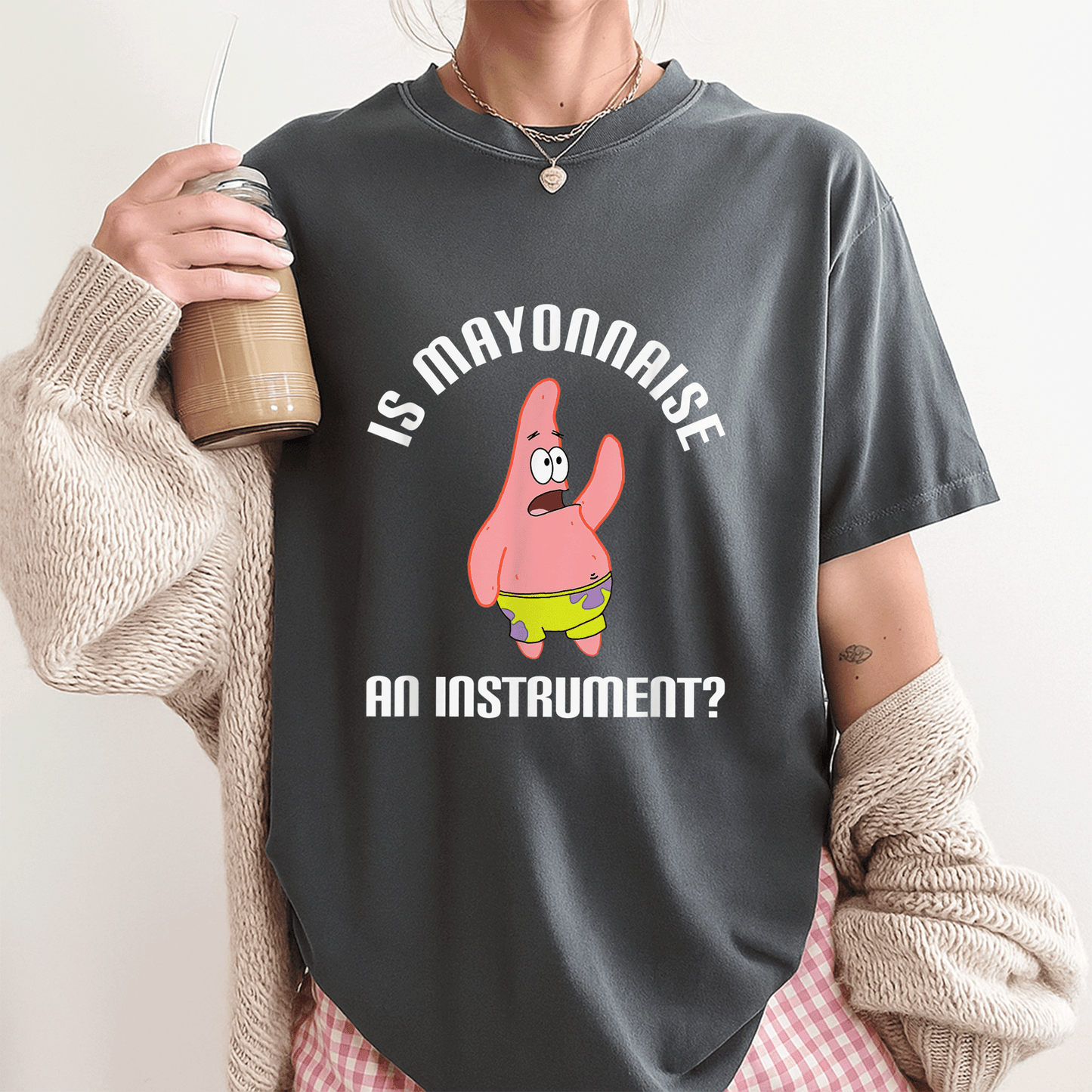 Mademark SpongeBob SquarePants Is Mayonnaise An Instrument T-Shirt Perfect for Fans of Fun and Whimsical Cartoon Apparel - 3