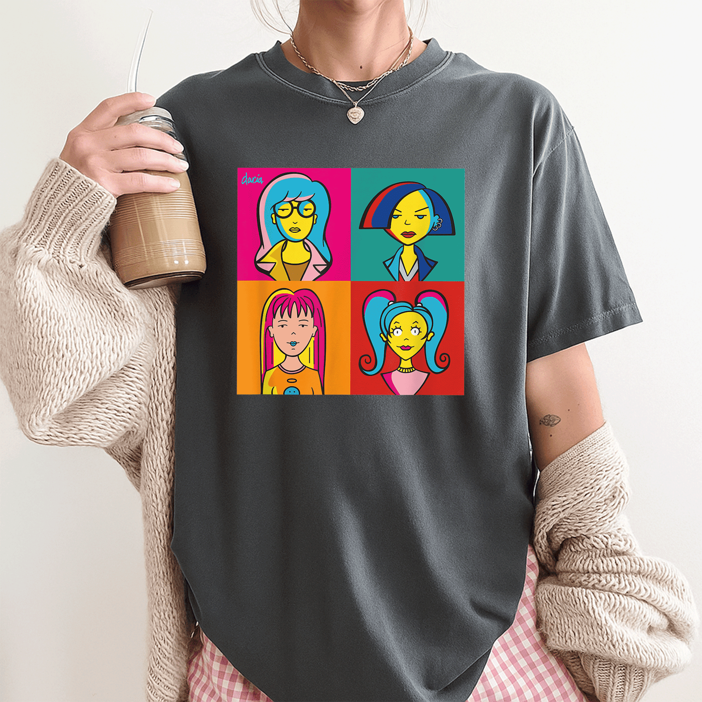 Mademark x Daria Ladies of Daria Pop Art T-Shirt - Stylish and Fun Graphic Tee for Fashion-Forward Women - 3