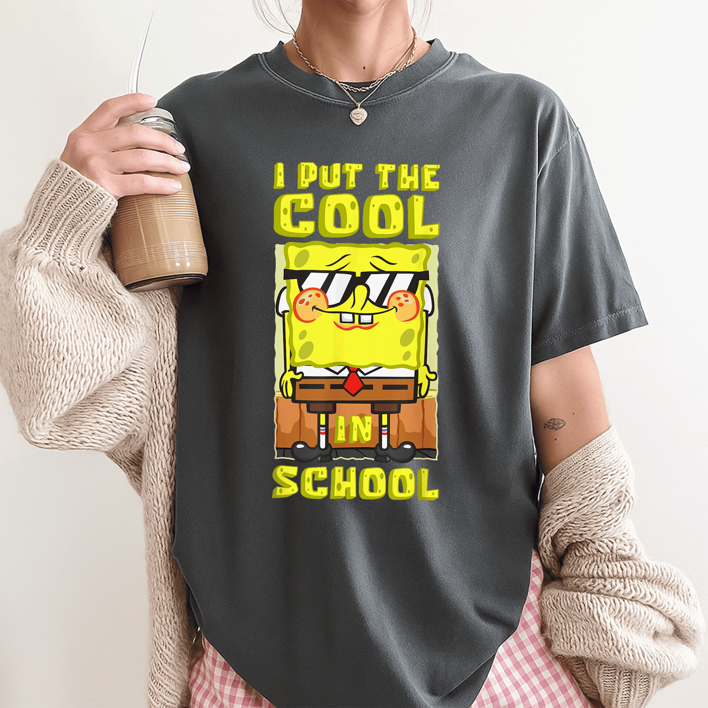 Mademark x SpongeBob SquarePants Boys Gift T-Shirt - Cool Back To School Tee Featuring Fun SpongeBob Design for Kids - 3