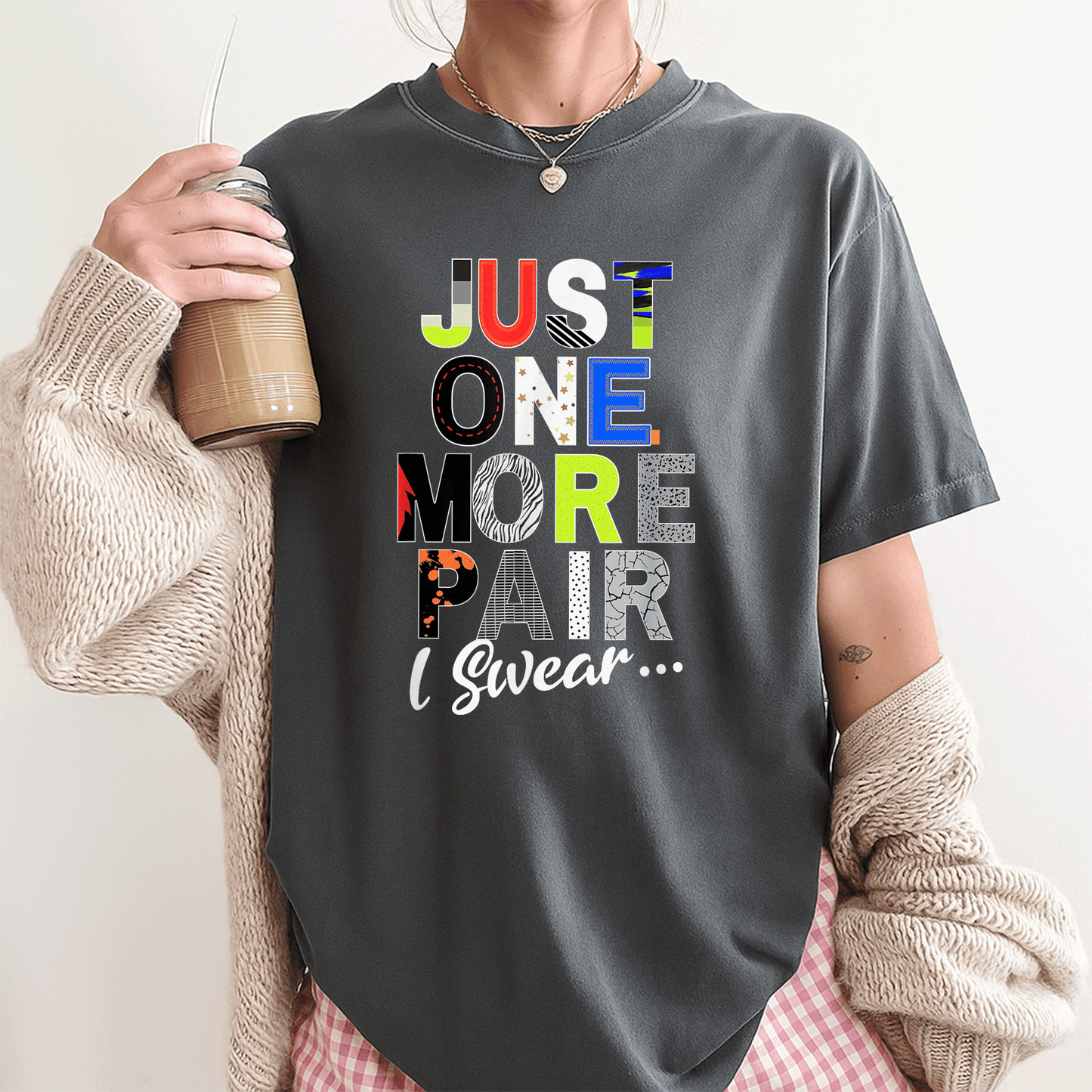Sneaker Head Just One More Pair Sneaker Collector T-Shirt for Sneaker Lovers Fashionable and Fun Graphic Tee - 3