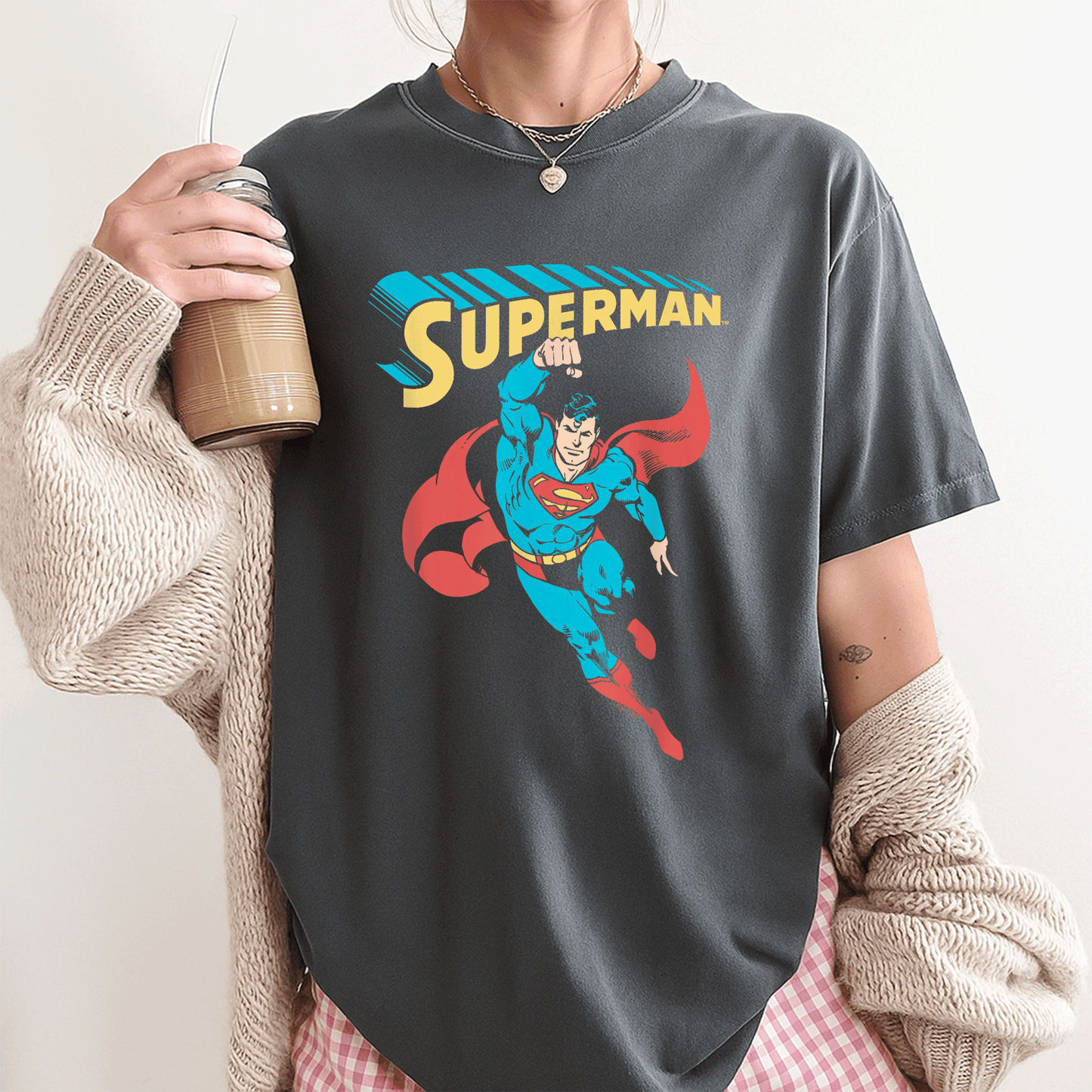 Stylish Superman Superhero T-Shirt for Fans - Bold Graphic Design Perfect for Comic Lovers and Everyday Wear - 3