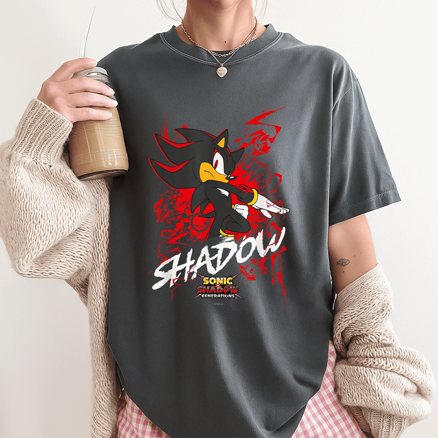 Sonic the Hedgehog Shadow T-Shirt Featuring Epic Sonic X Shadow Generations Design – Perfect for Fans and Collectors! - 3