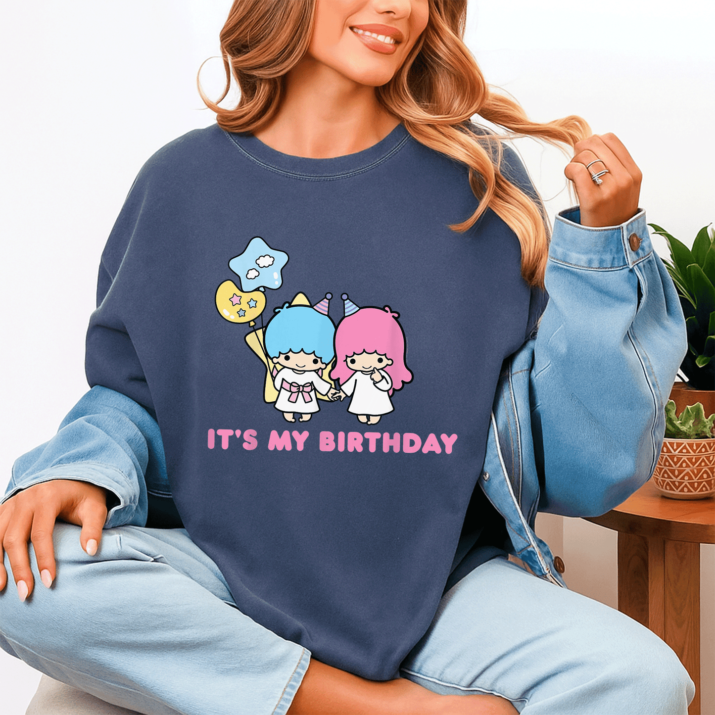 Little Twin Stars It's My Birthday T-Shirt Cute Kawaii Birthday Tee for Kids and Adults, Colorful and Fun Design - 4