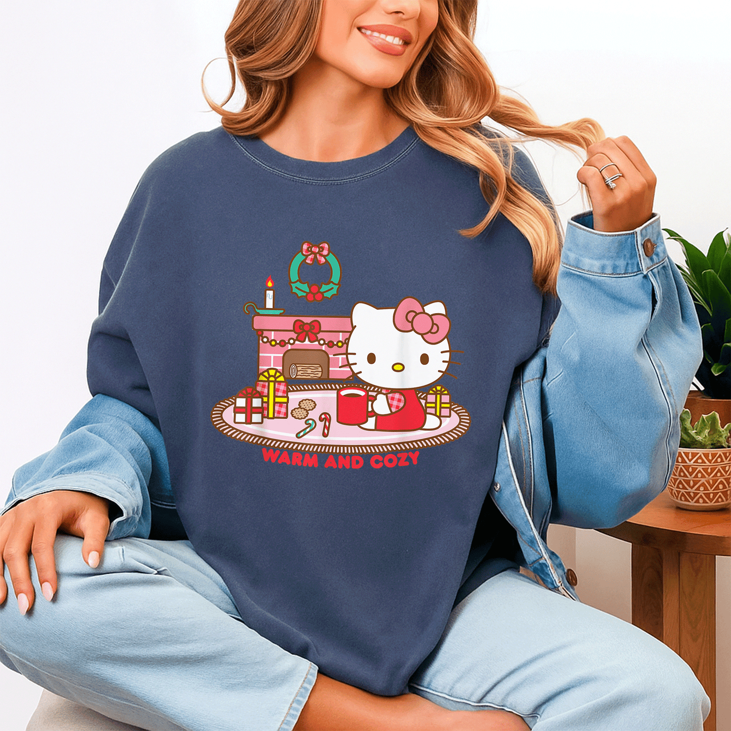 Cozy Up with Hello Kitty This Christmas - Cute and Comfortable Holiday T-Shirt for Festive Fun and Cheer - 4