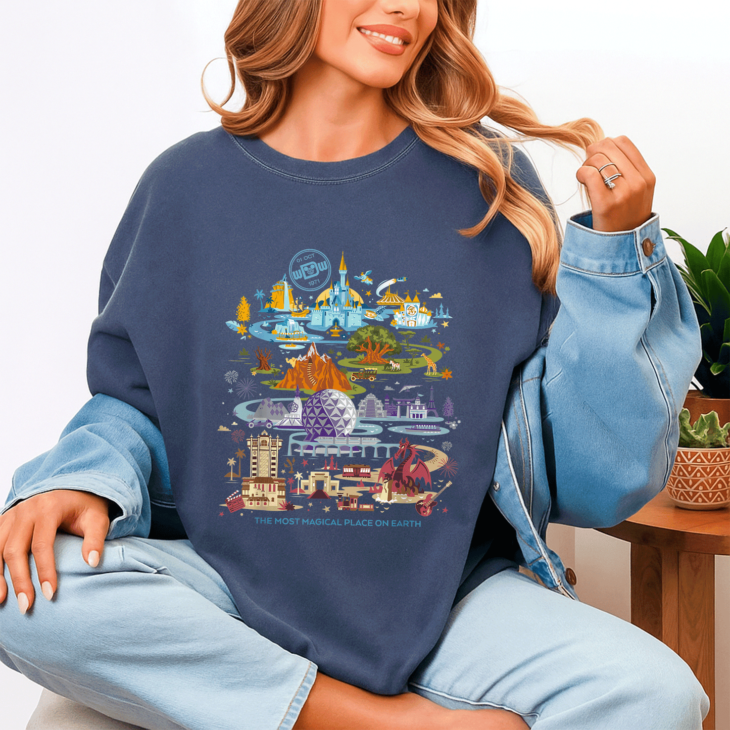 Celebrate Magic with the Disney Walt Disney World 50th Anniversary T-Shirt Featuring Iconic Characters and Vibrant Design - 4