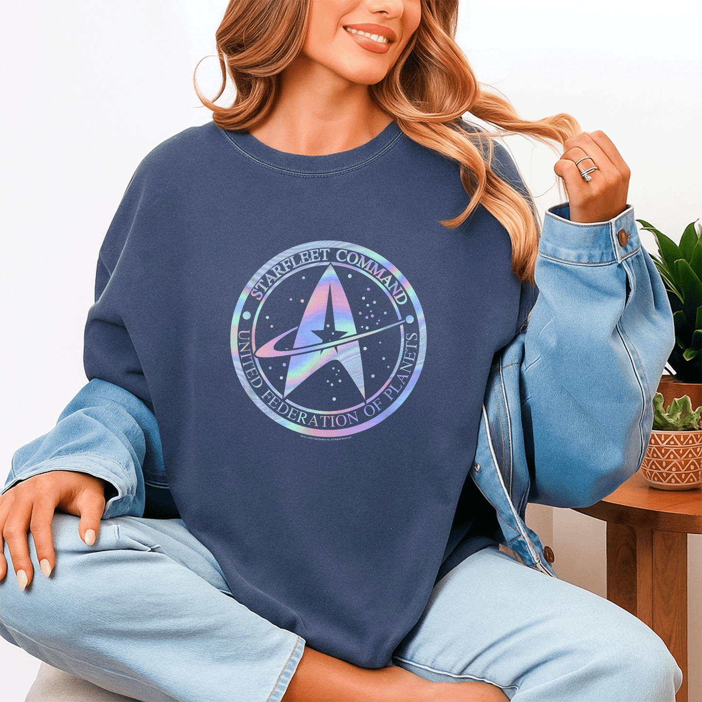 Star Trek Starfleet Command Hologram Fill T-Shirt - Stylish Graphic Tee for Fans of Sci-Fi and Space Exploration - 4