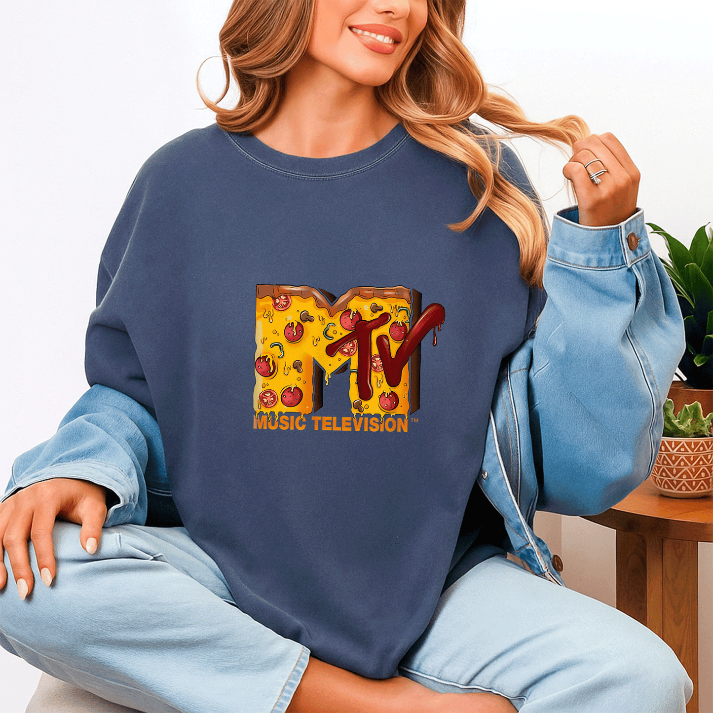 Mademark x MTV Pizza Lover T-Shirt Featuring Original MTV Logo β Perfect for Foodies and Music Fans Alike! - 4