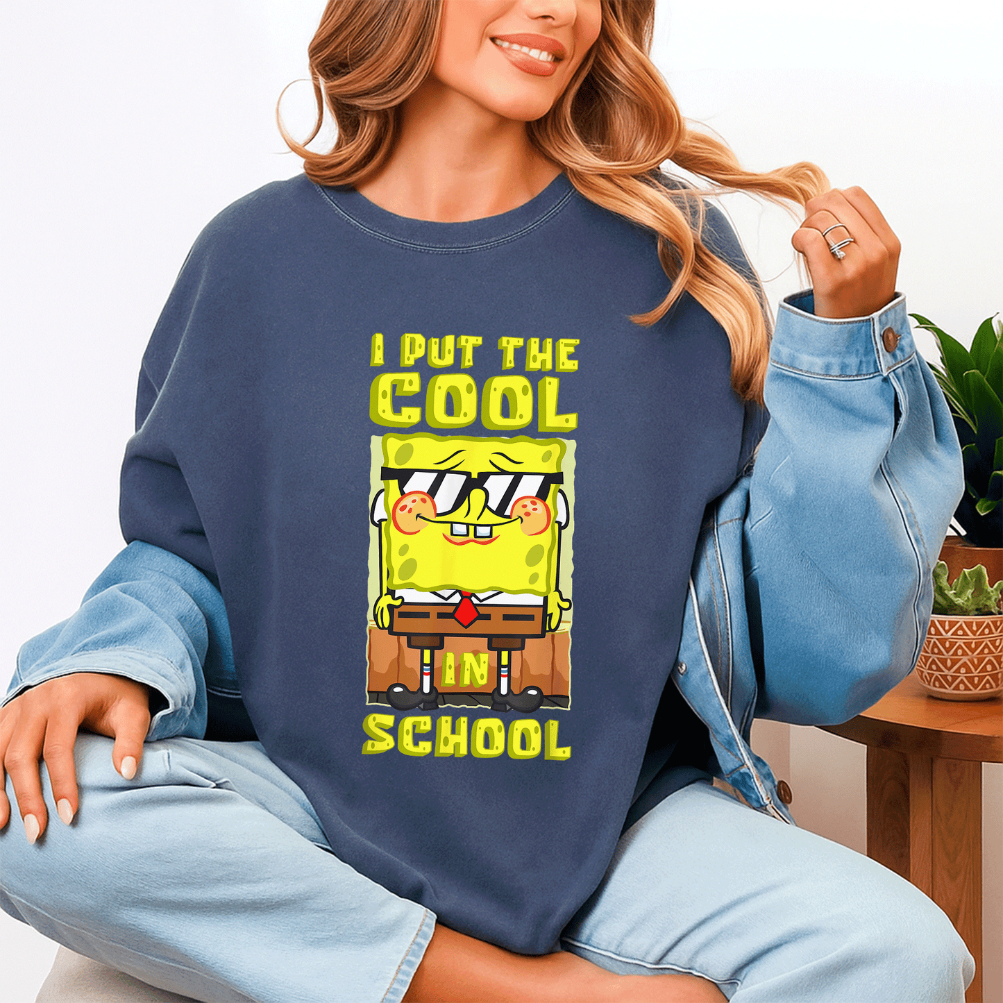 Mademark x SpongeBob SquarePants Boys Gift T-Shirt - Cool Back To School Tee Featuring Fun SpongeBob Design for Kids - 4