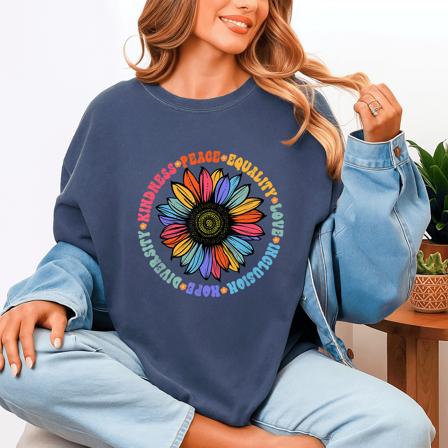 Kindness Love Equality Diverse Human Rights T-Shirt – Spread Peace, Hope, and Unity with Vibrant Graphic Design - 4