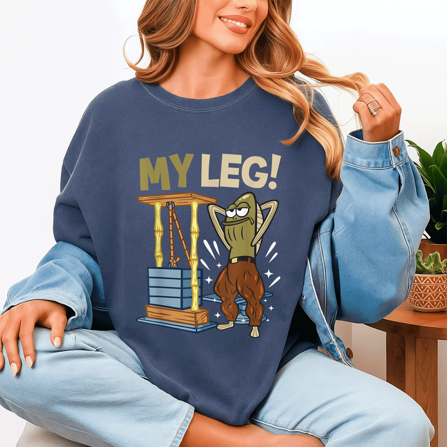 Mademark x SpongeBob SquarePants Funny Legs Day T-Shirt - Bodybuilding Inside Joke for Gym Lovers and Spongebob Fans - 4