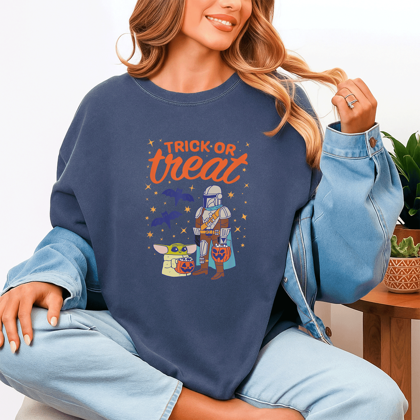 Mandalorian Grogu Halloween Trick or Treat T-Shirt for Kids, Cute and Fun T-Shirt for Star Wars Fans, Perfect Costume Tee - 4