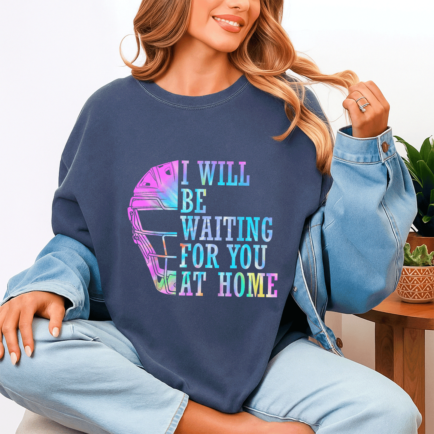 Cute I Will Be Waiting For You At Home Softball Catcher T-Shirt for Softball Lovers - Perfect Gift for Athletes and Fans - 4