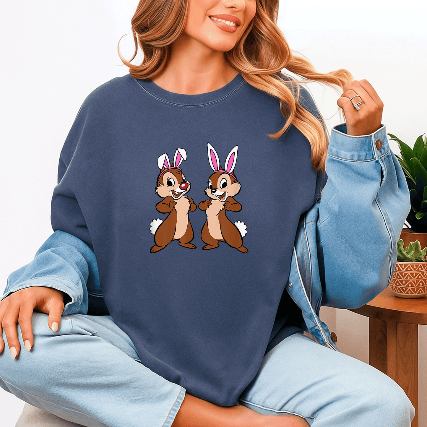 Cute Chip 'n' Dale Easter Bunny Ears T-Shirt from Amazon Essentials for Spring Celebrations and Family Fun - 4