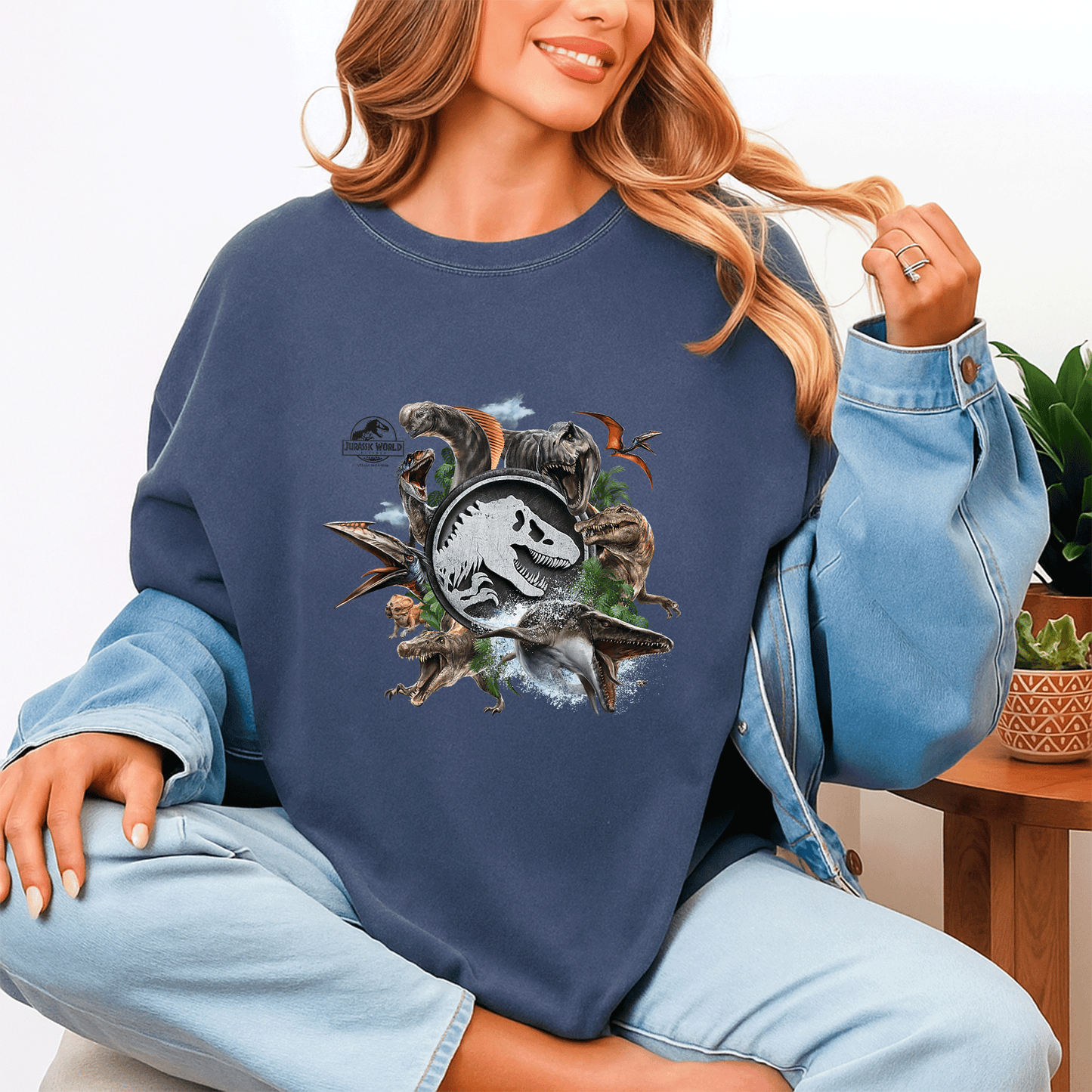 Jurassic World Rebirth Circle Logo Dinosaurs T-Shirt for Dino Lovers – Stylish and Fun Graphic Tee for Adventurous Spirits - 4