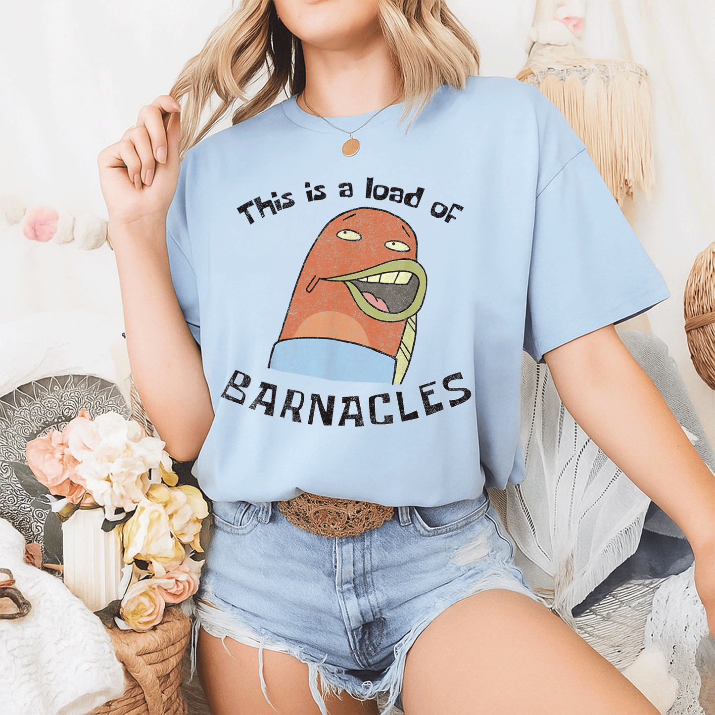 SpongeBob SquarePants Load of Barnacles T-Shirt - Fun and Colorful Tee for Fans of the Beloved Cartoon Character! - 2
