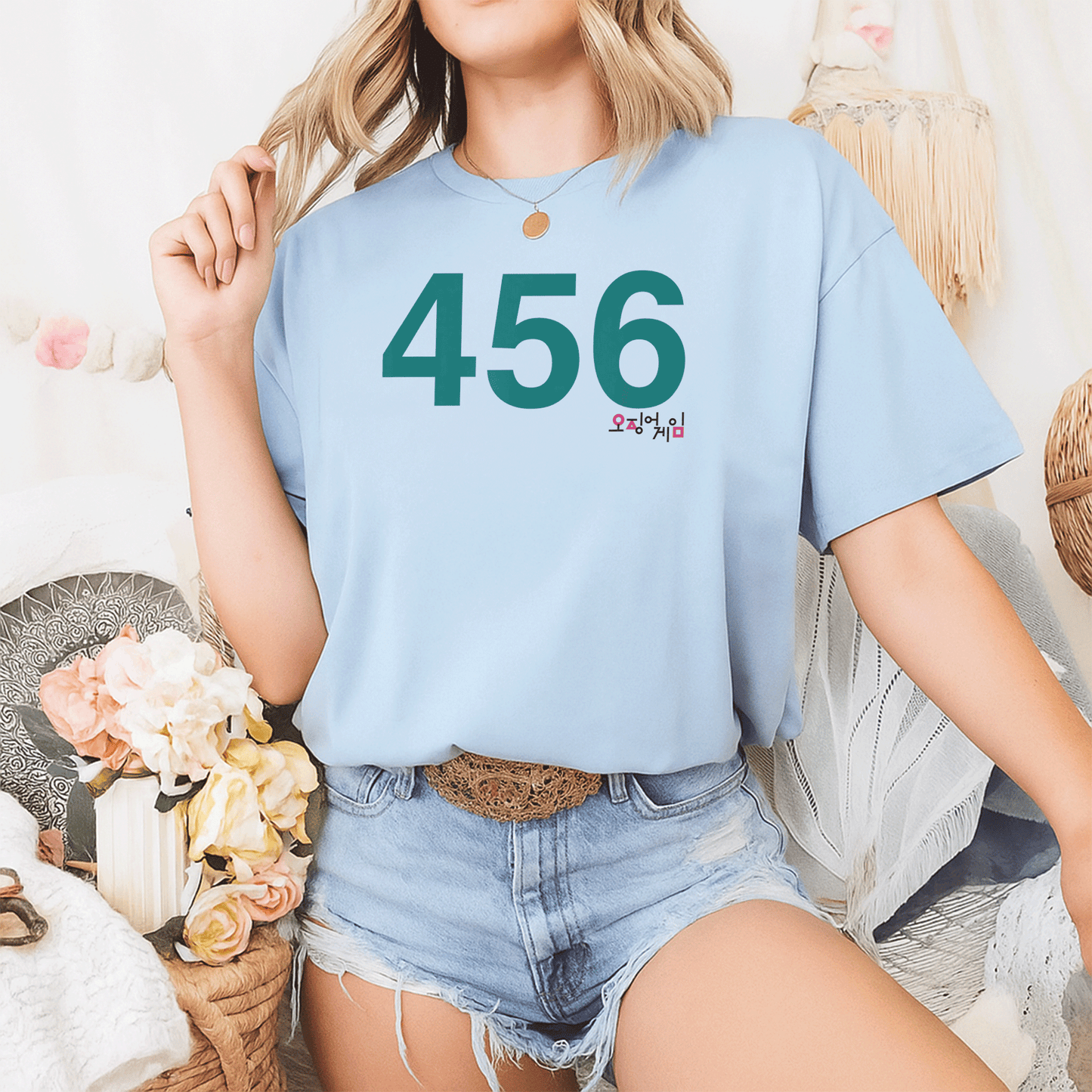 Squid Game Player 456 Costume T-Shirt - Perfect for Fans of the Series, Fun, Stylish and Comfortable Design - 2
