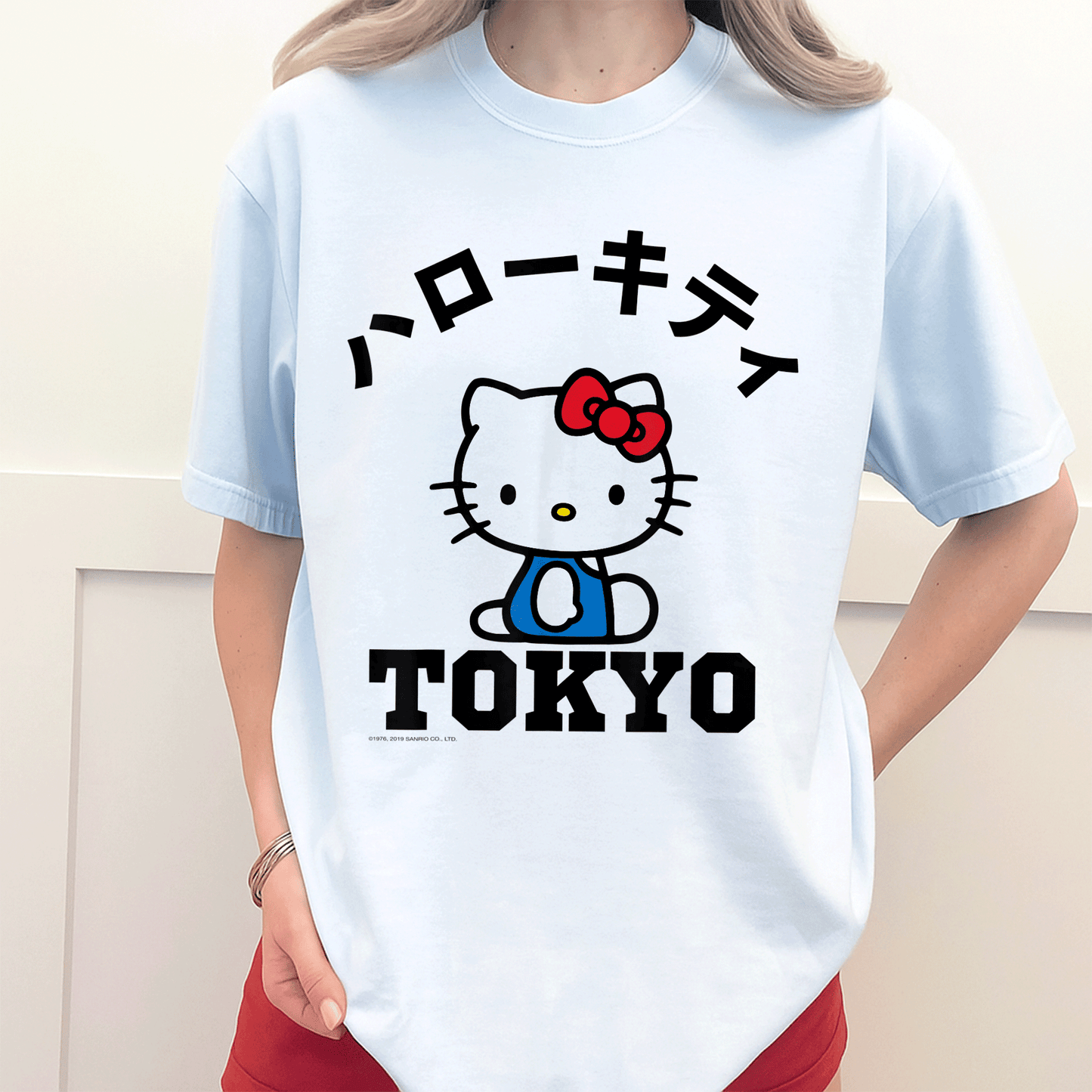 Cute Hello Kitty Tokyo Tee Shirt for Fans – Adorable Design Featuring Hello Kitty in Stylish Tokyo Fashion for Everyday Wear - 3