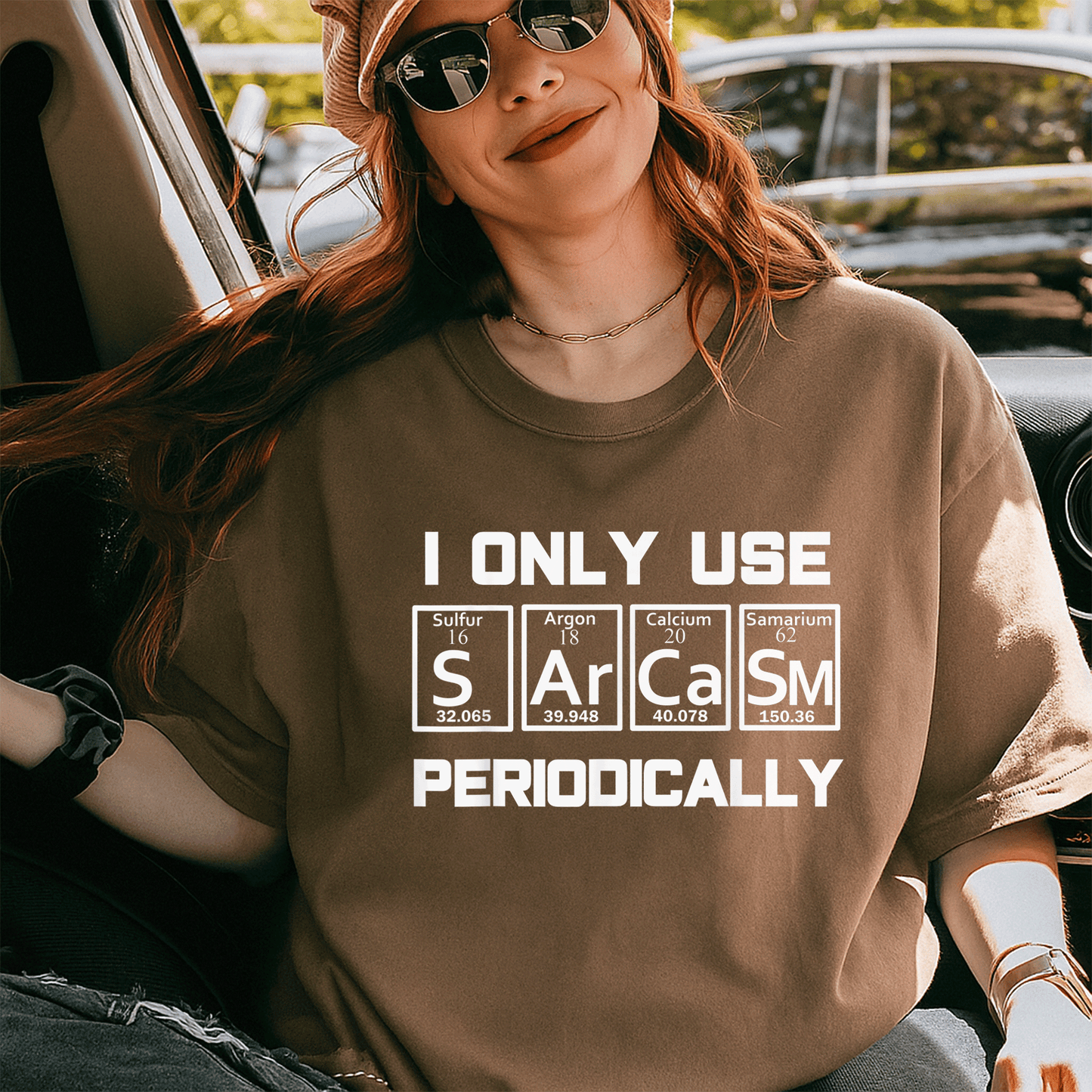Sarcasm Periodic Table Element Shirt – Quirky Science Joke Gift for Nerds and Science Lovers, Perfect for Any Occasion - 5