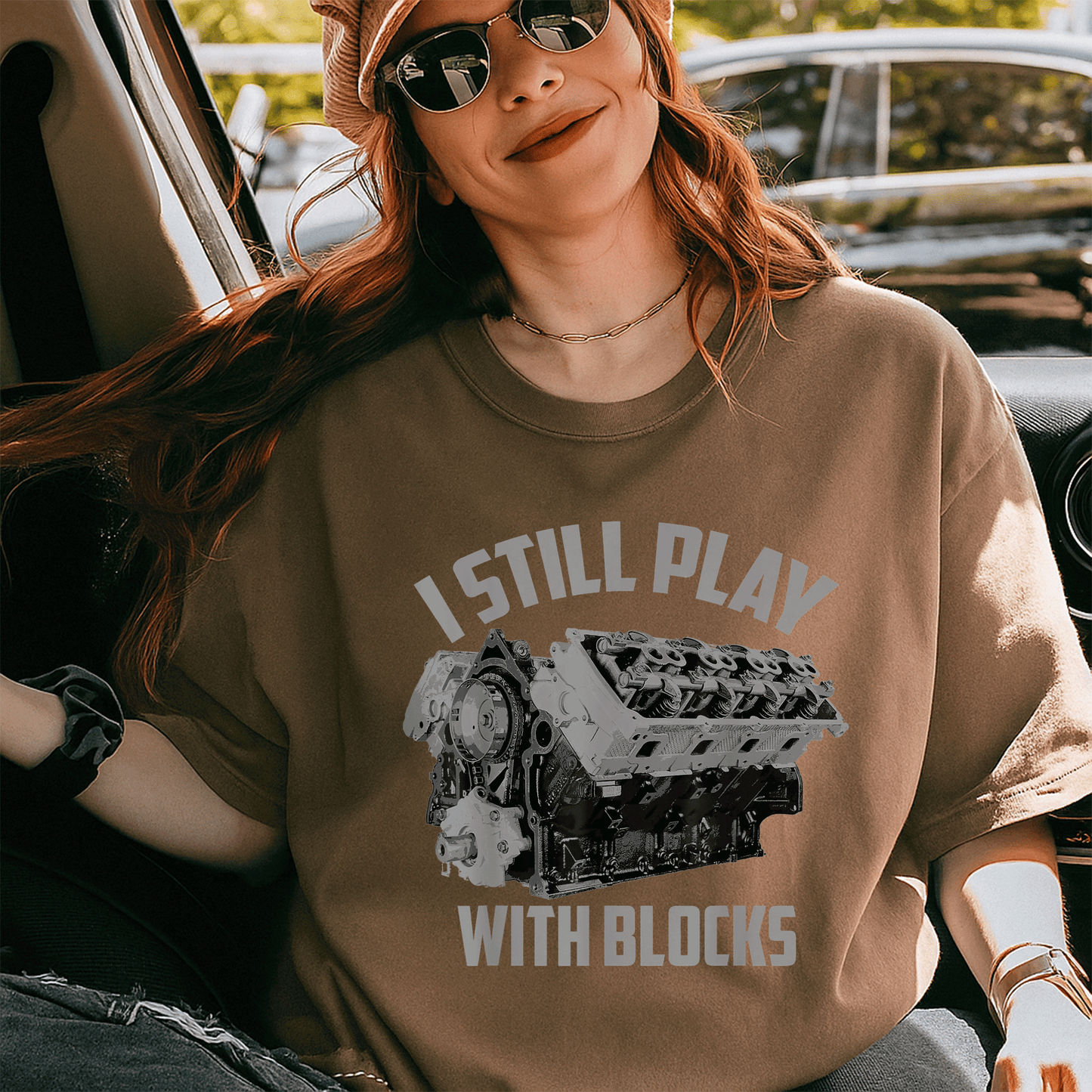I Still Play With Blocks Racing Shirt | Fun Maintenance Man Gift T-Shirt for Proud Builders and Racing Enthusiasts - 5