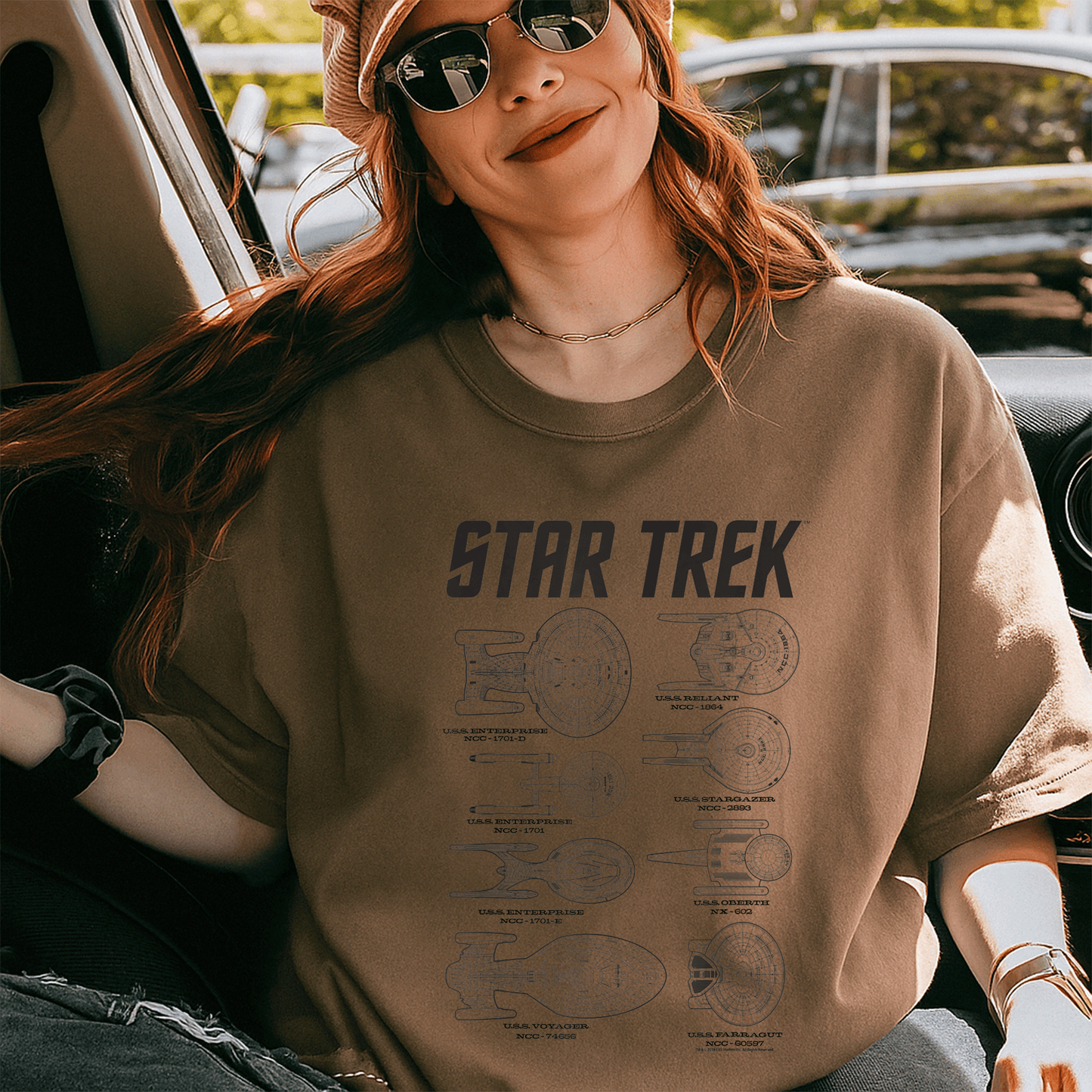 Stylish Star Trek Next Generation Ships Graphic T-Shirt for Fans - Perfect for Sci-Fi Lovers and Trekkies - 5