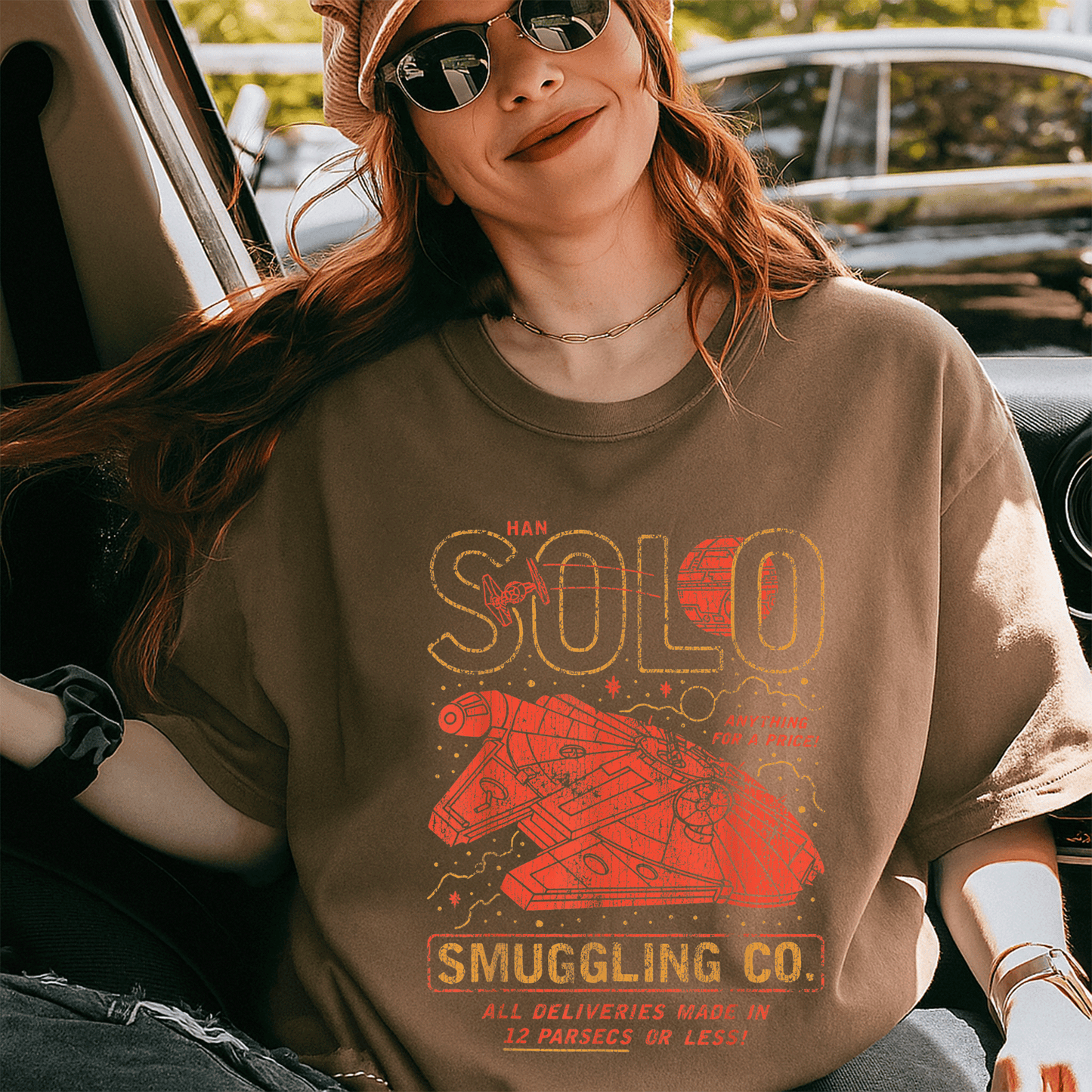 Star Wars Han Solo Smuggling Co T-Shirt Featuring Iconic Design for Fans of the Galaxy's Most Notorious Smuggler - 5