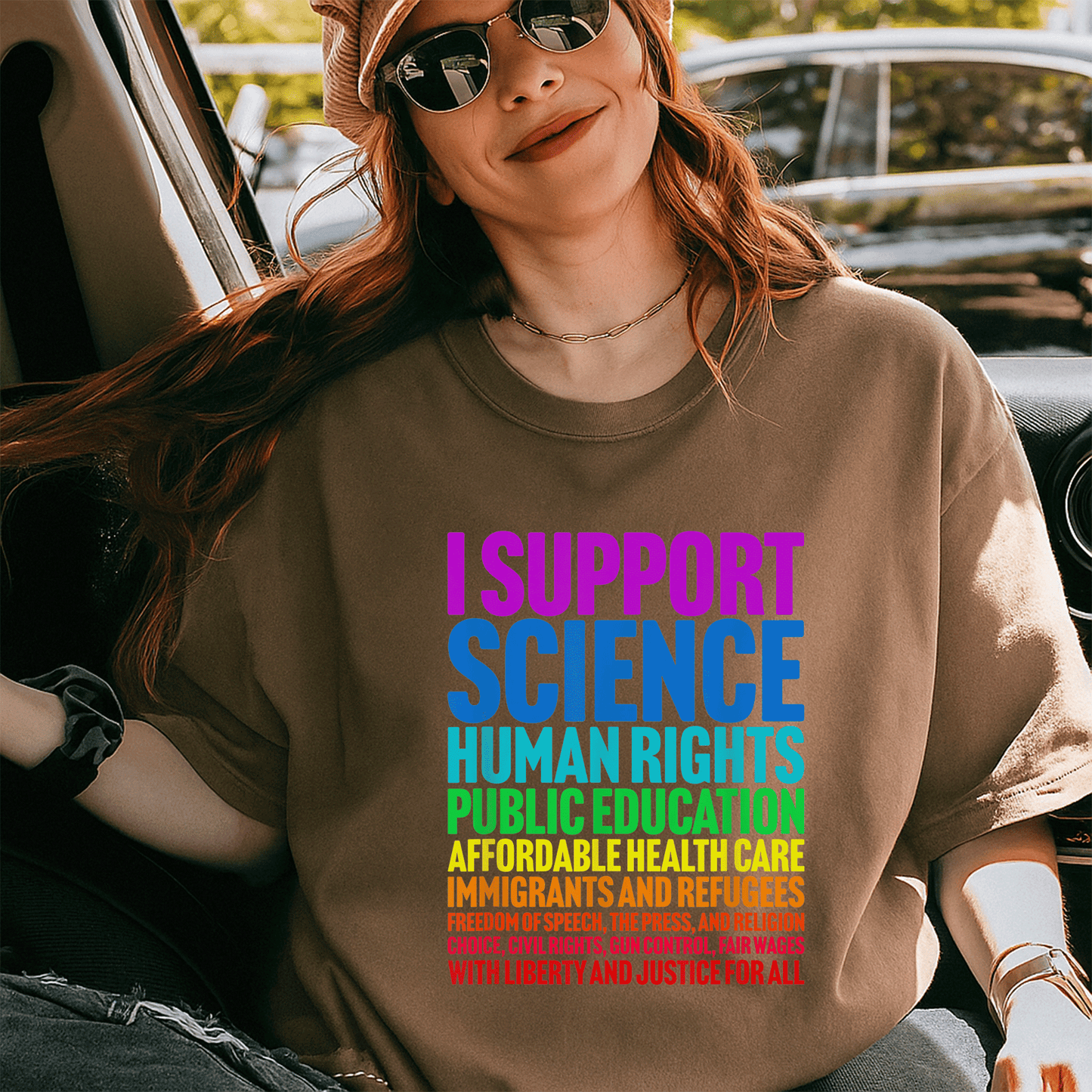 Shop the I Support Progressive Liberal Democratic Causes T-Shirt with Vibrant Design Perfect for Activists and Allies - 5
